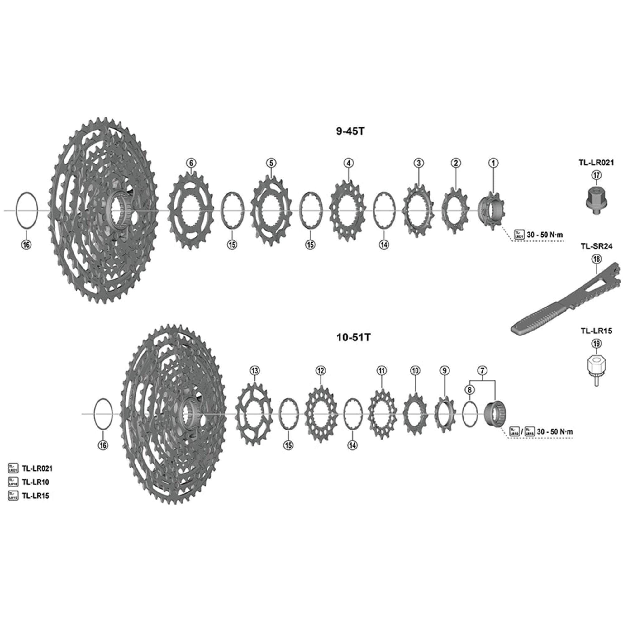 Shimano Spares 12 sprocket 19T Q