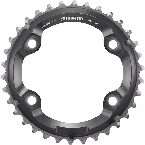 Shimano Deore XT M8000 XT 11 speed double outer chainring 34T | Power2CycleBB for 34 | Power2Cycle24T