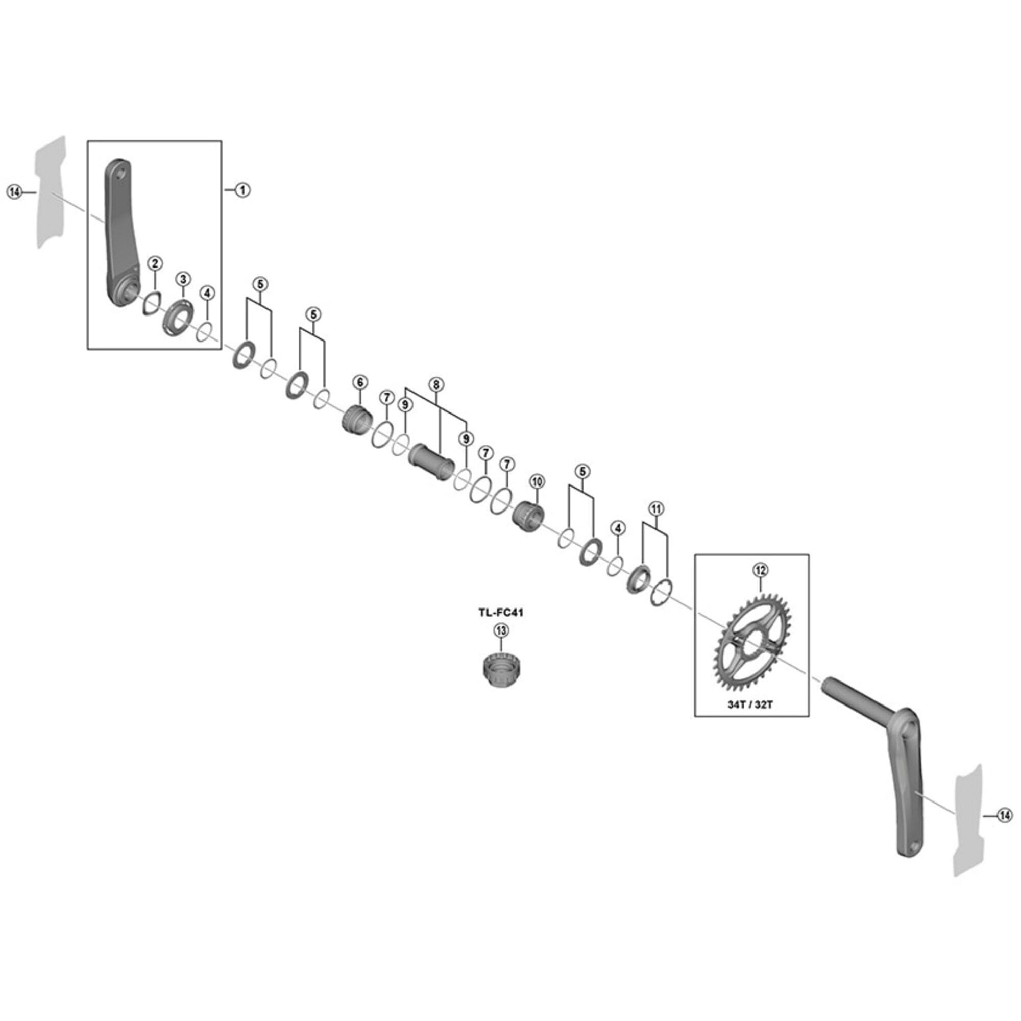 Shimano Spares M9100 adjust nut
