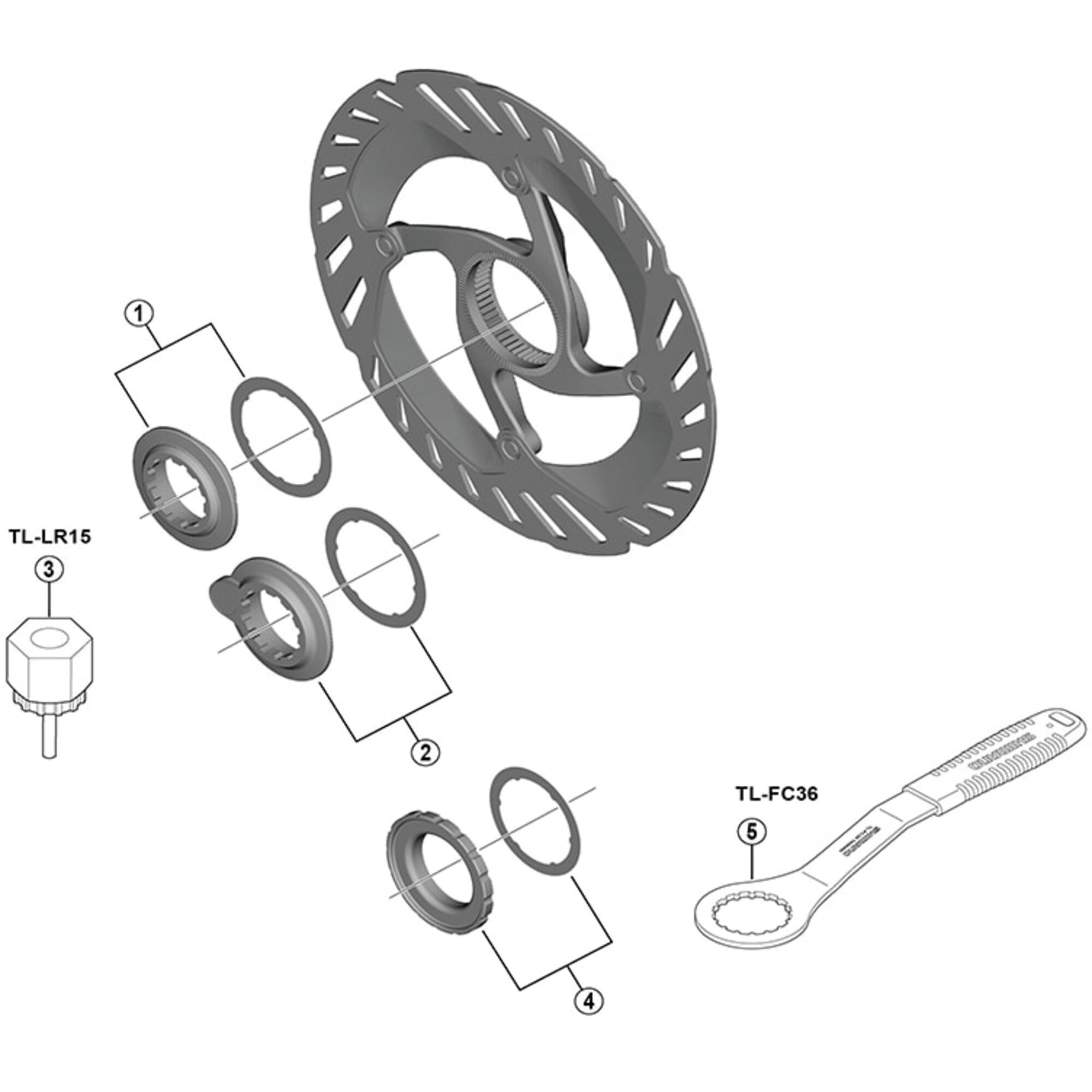 Shimano Spares 302 lock ring with magnet and washer