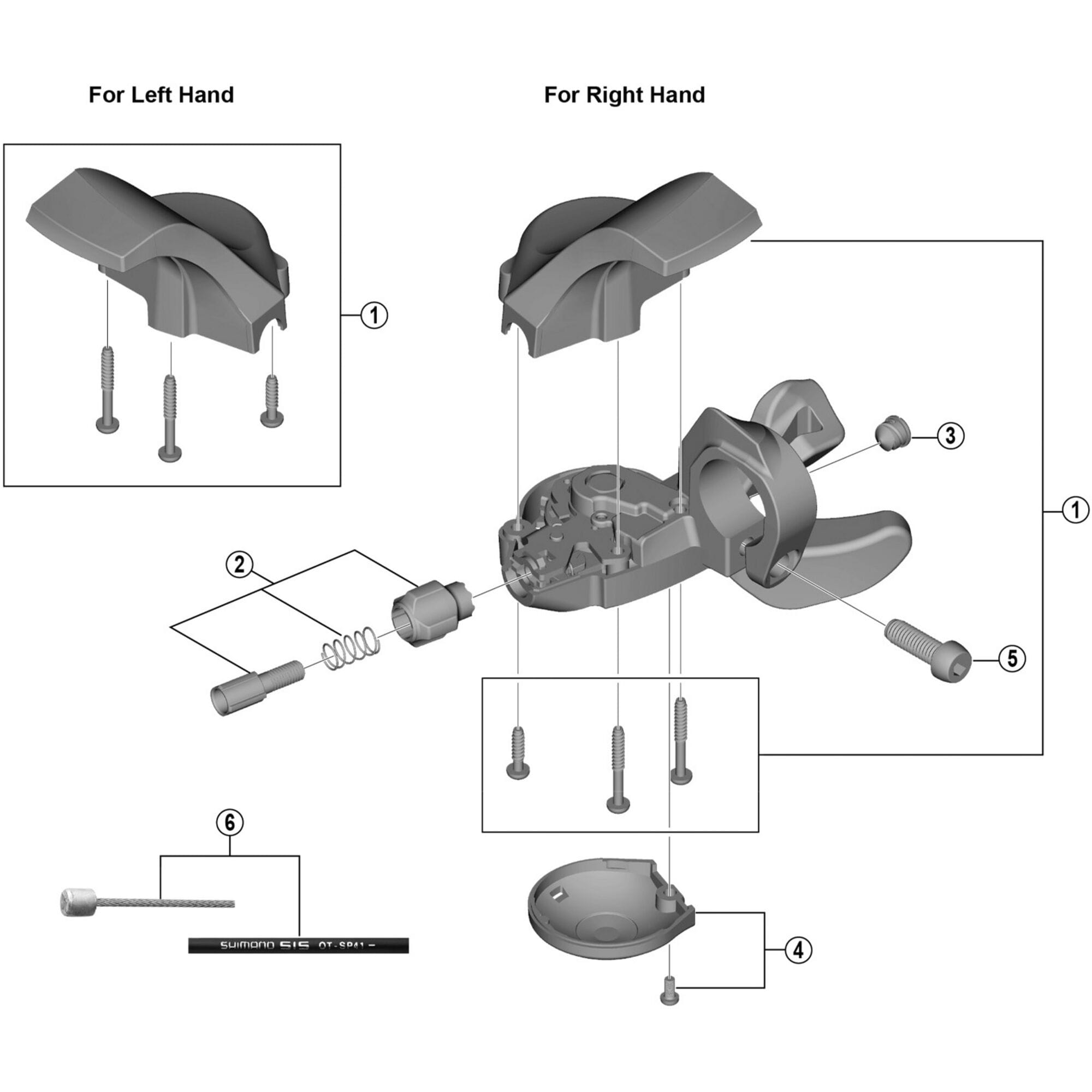 Shimano Spares R2000 right hand indicator unit