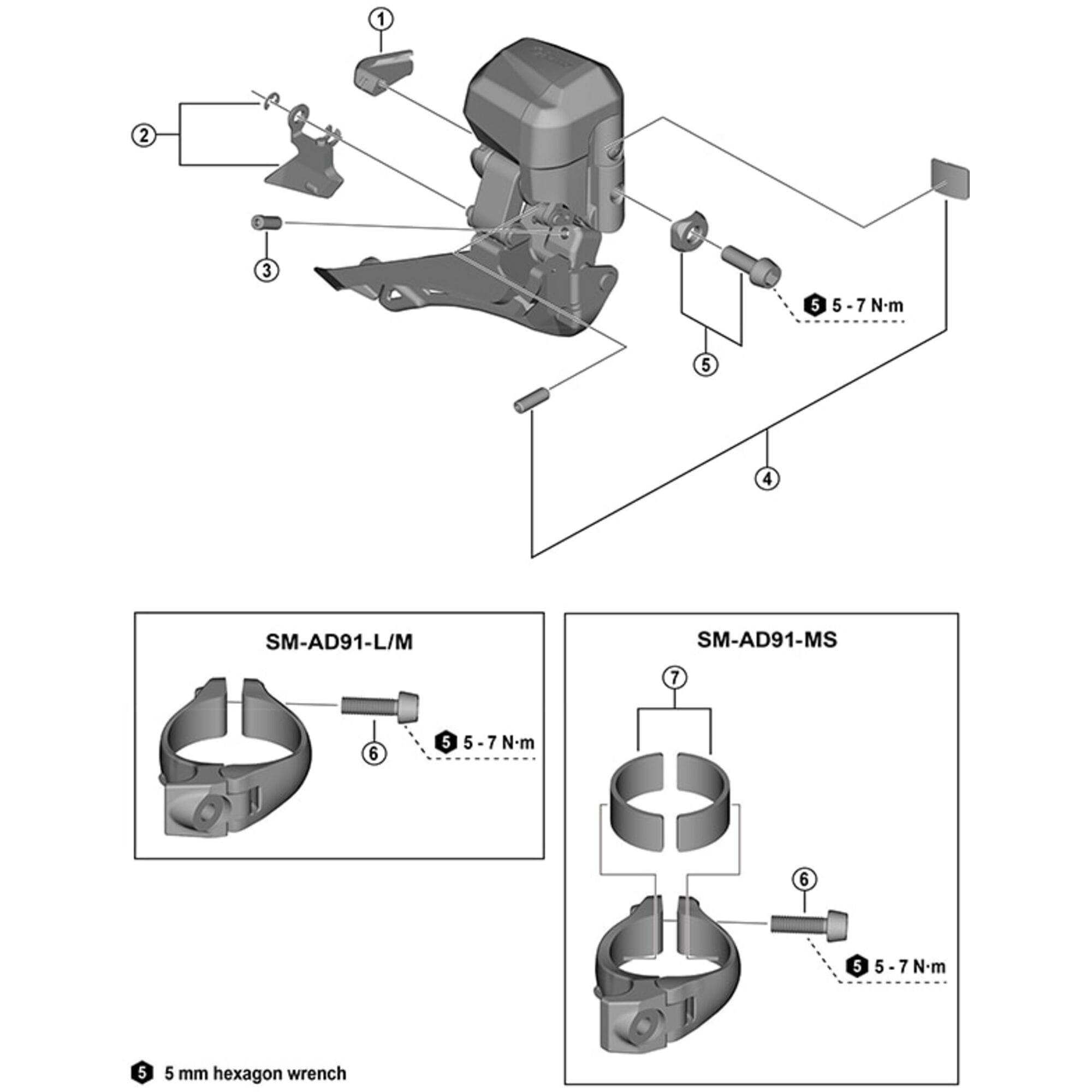Shimano Spares R7150 outer skid plate and E | Power2Cyclering