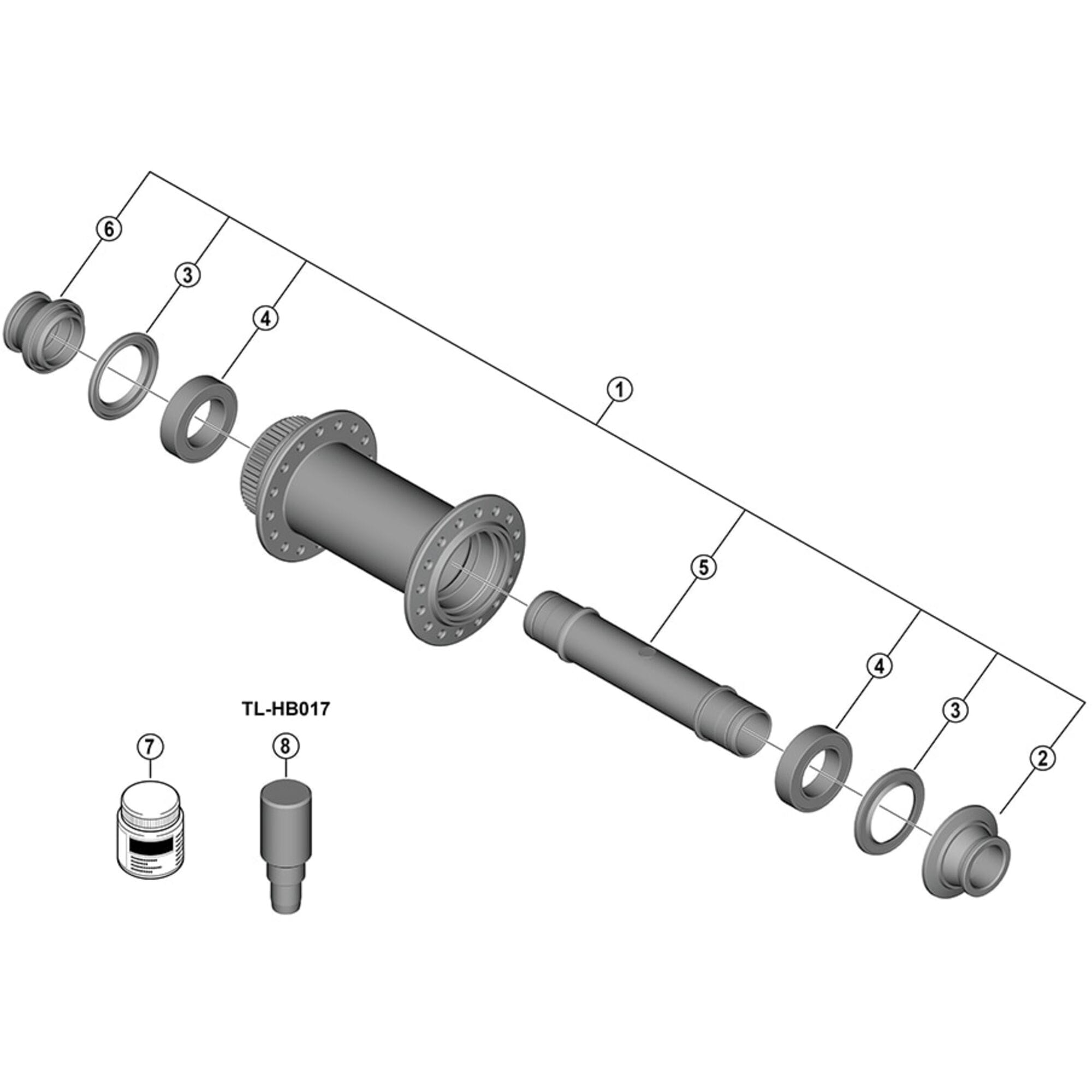 Shimano Spares B right hand end cap