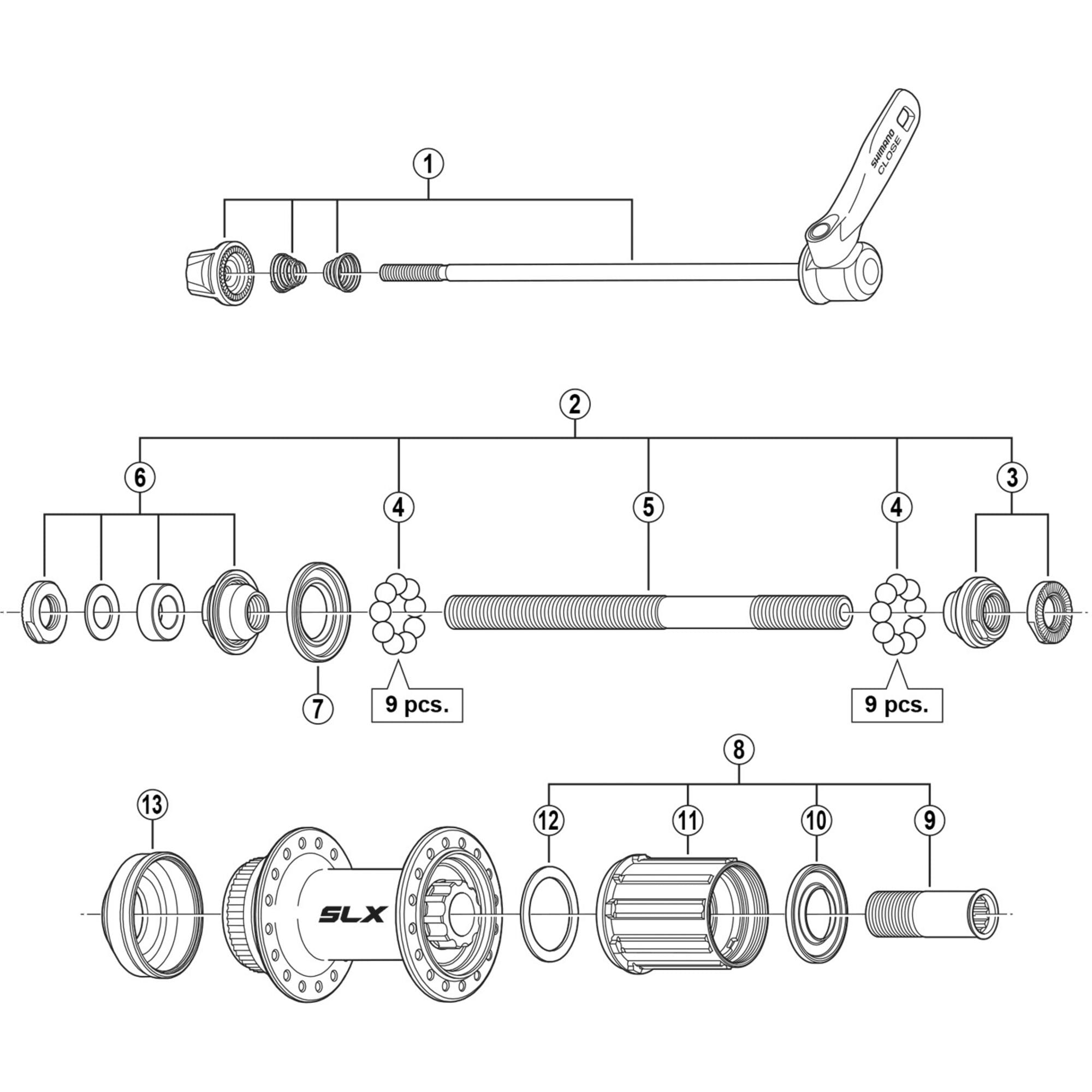 Shimano Spares M665 body fixing bolt