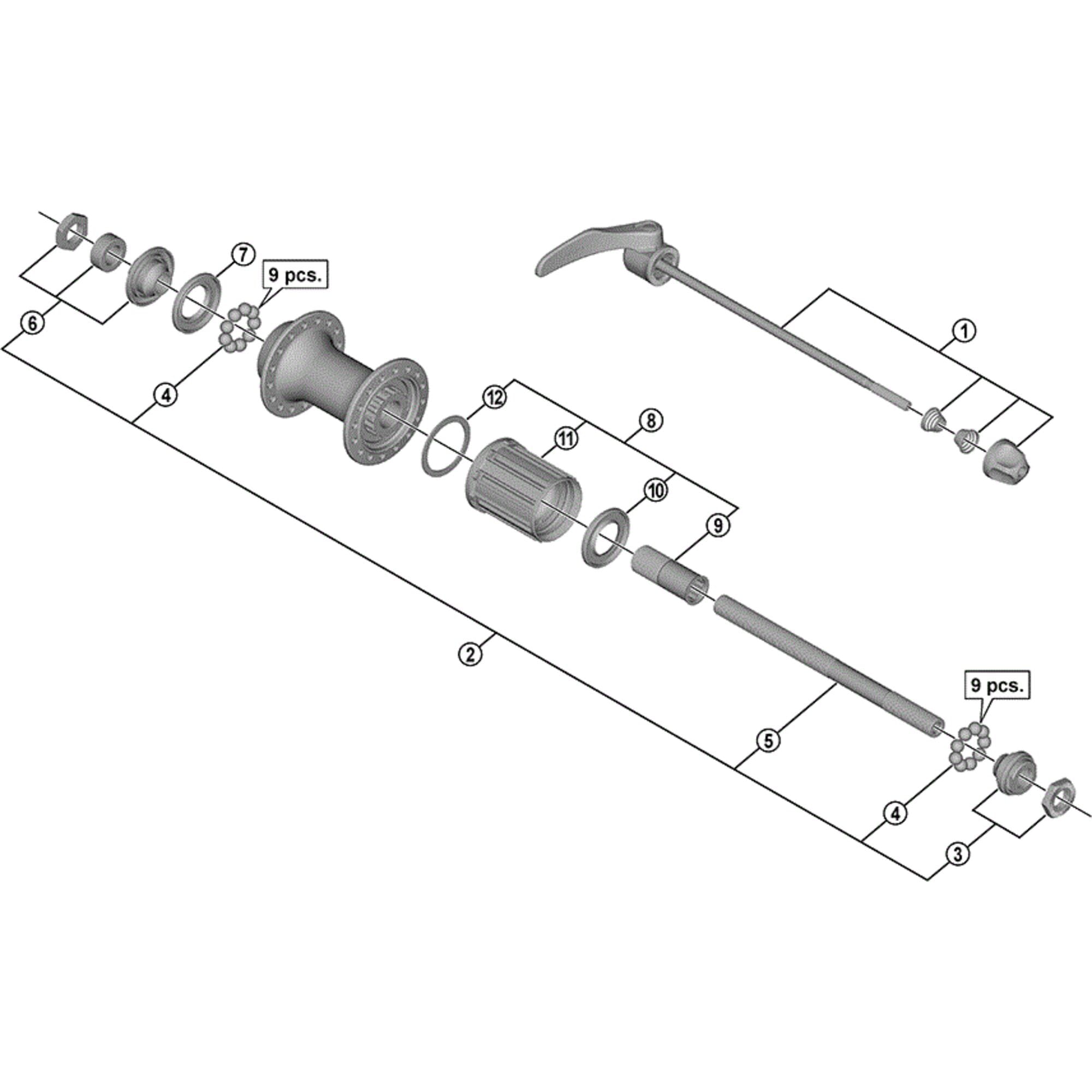 Shimano Spares 3500 Sora road freehub body