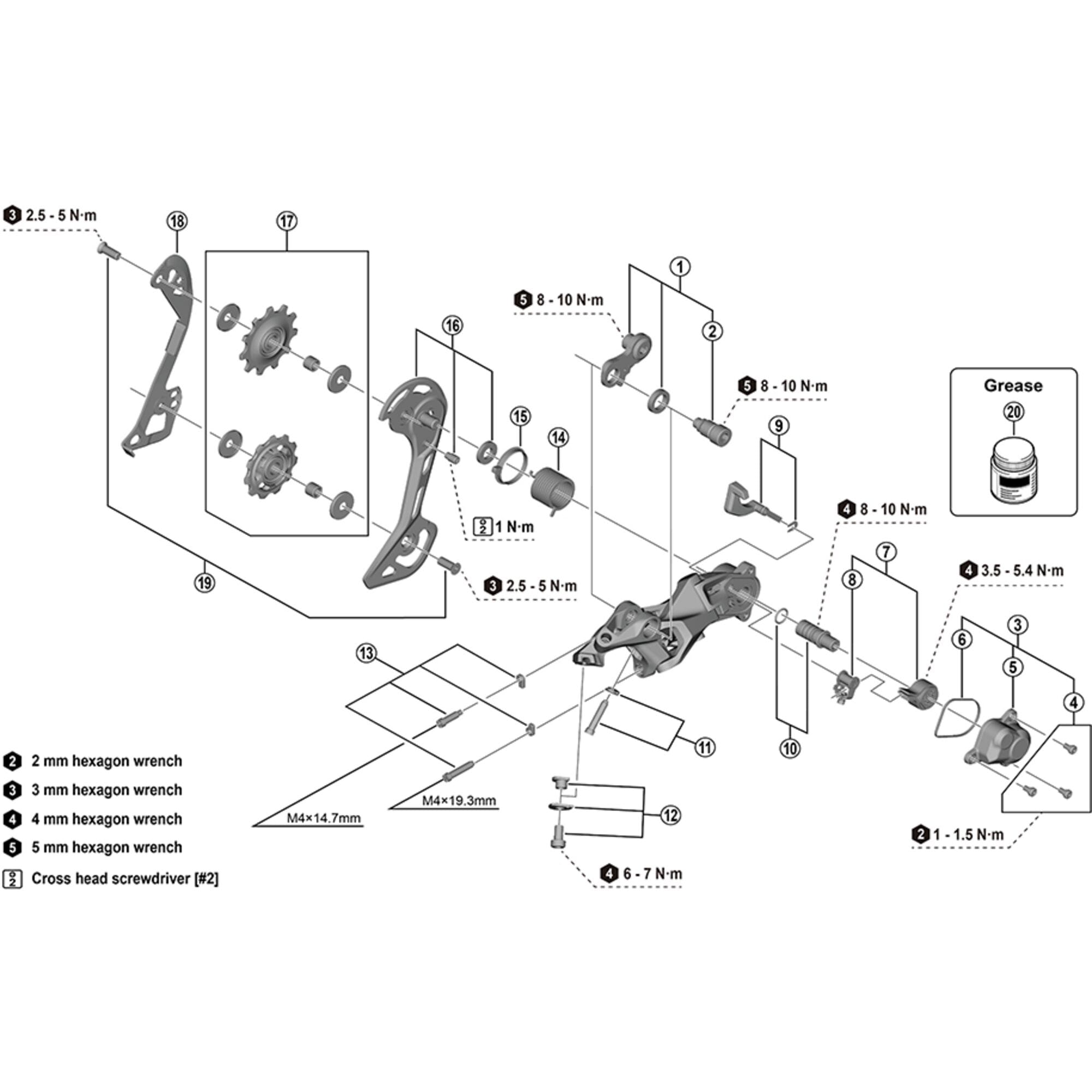 Shimano Spares M5120 right outer plate assembly, SGS | Power2Cycletype