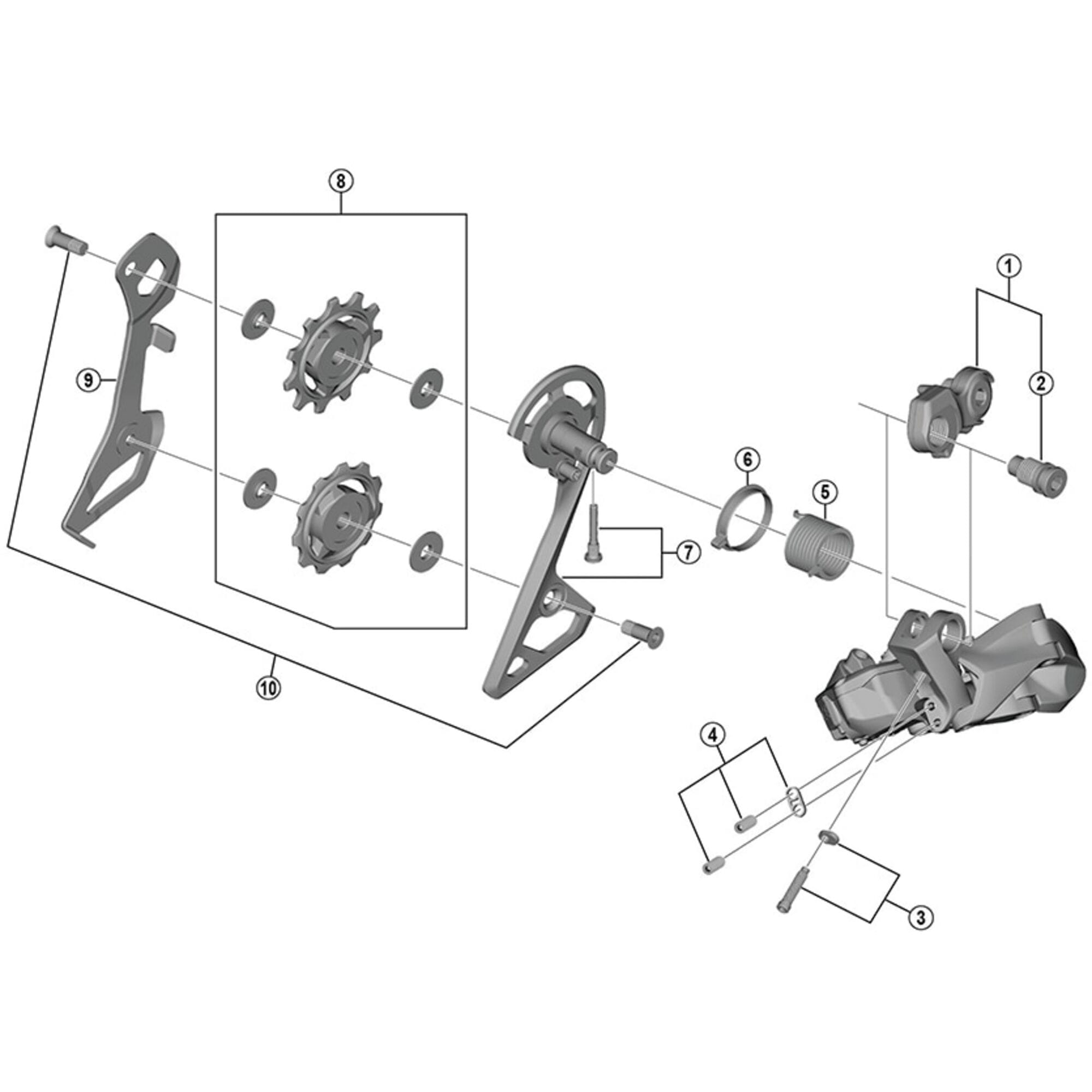 Shimano Spares R8050 outer plate and fixing bolt