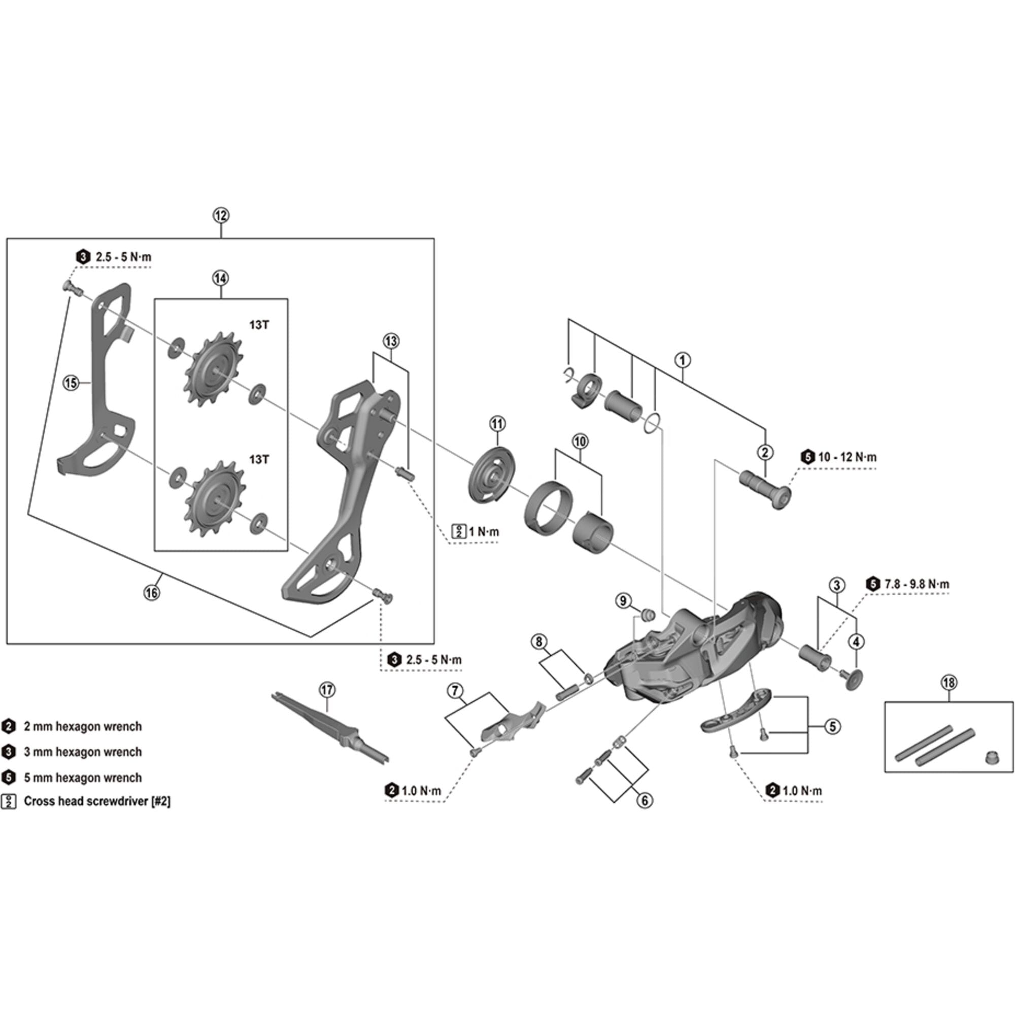 Shimano Spares M9250 inner plate, SGS