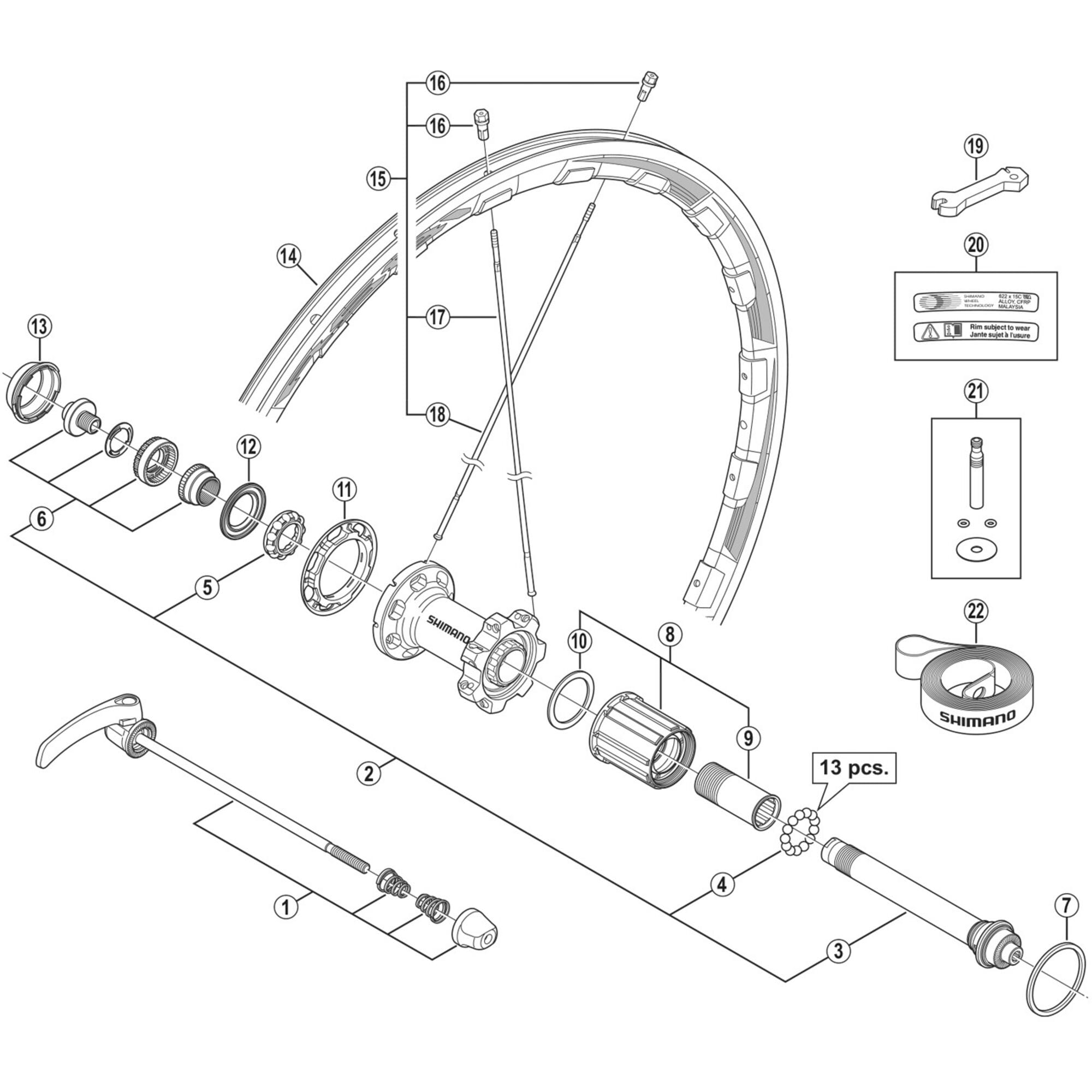 Shimano Spares R hub cap
