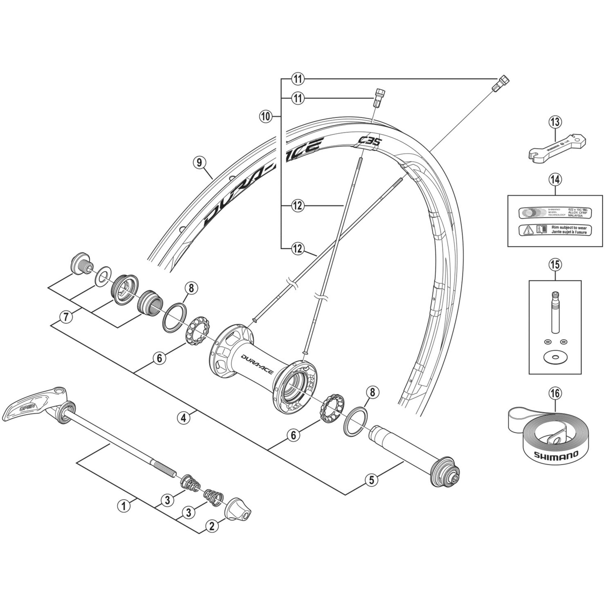 Shimano Spares F spoke, 272 mm