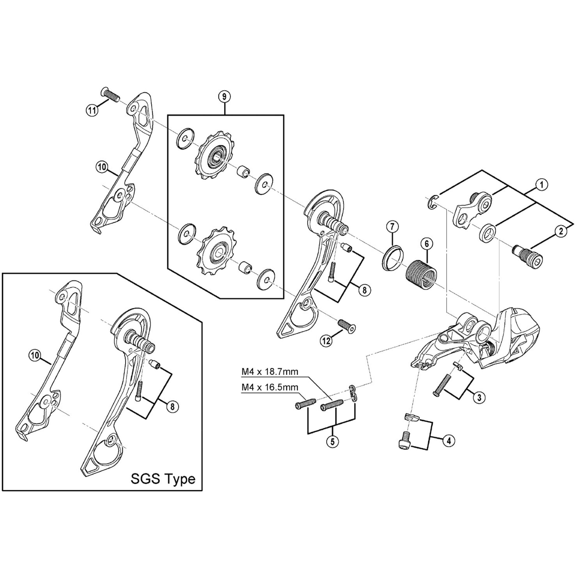 Shimano Spares M610 inner plate, GS type
