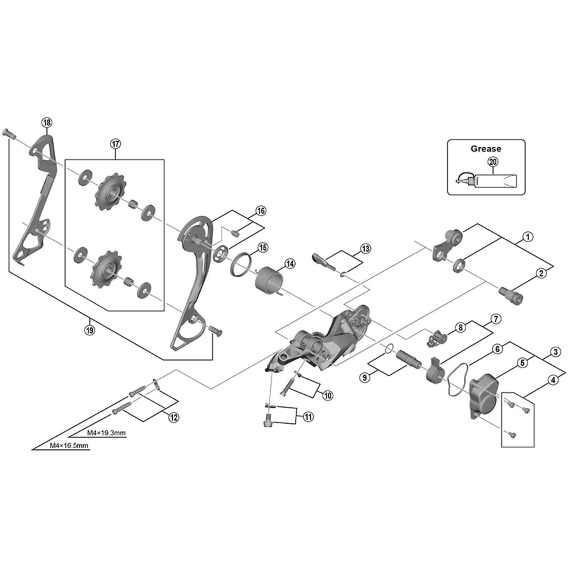 Shimano Spares M610 inner plate, SGS type
