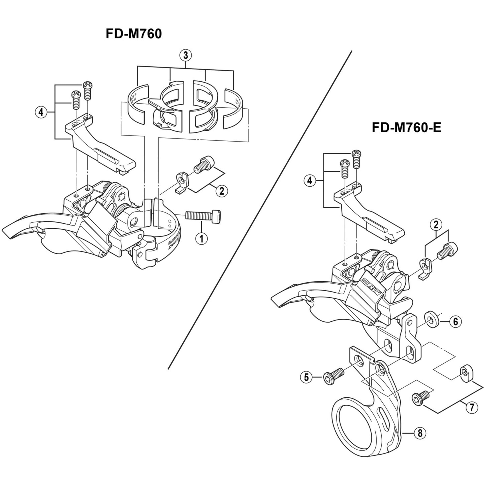 Shimano Spares M760 clamp bolt