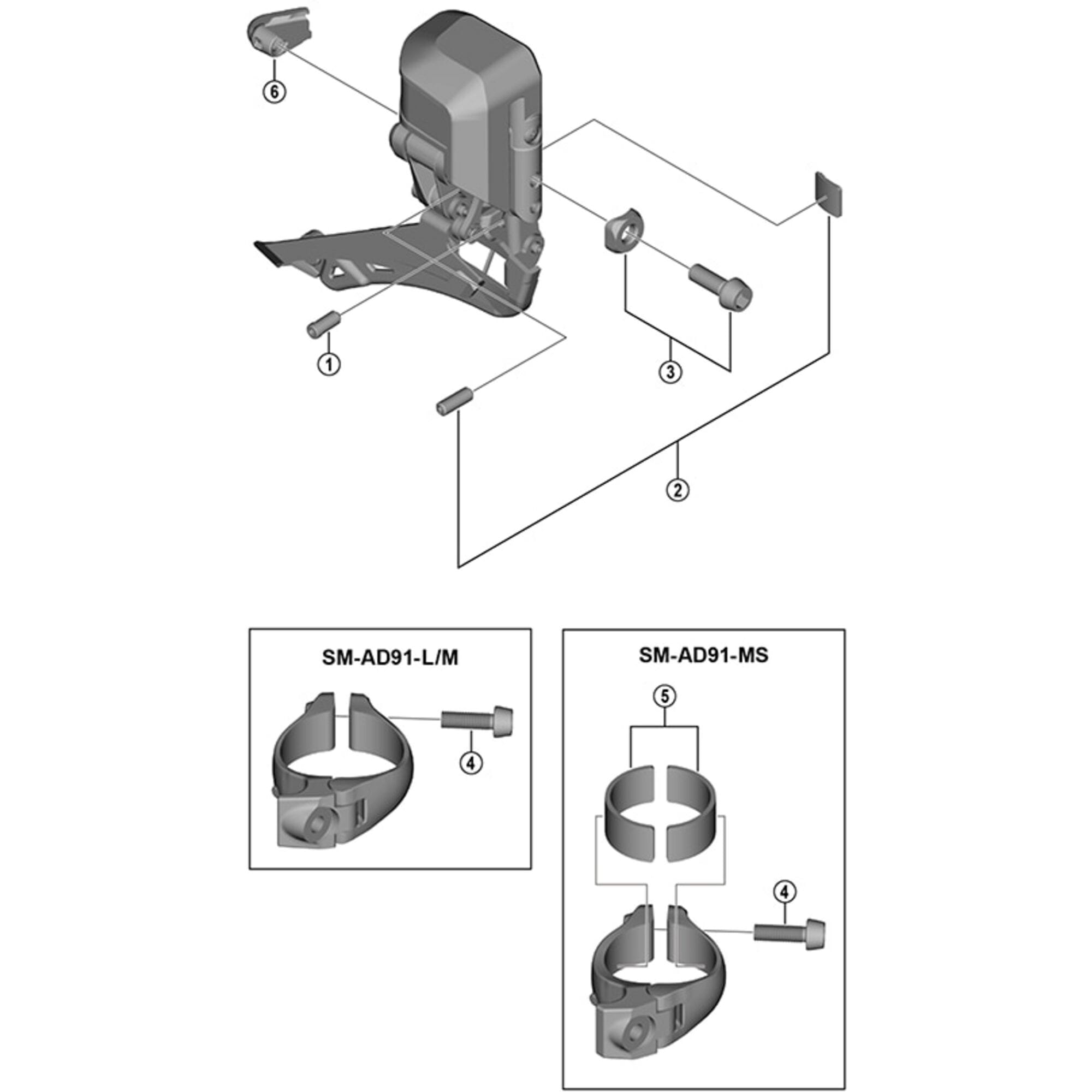 Shimano Spares 6870F low adjust bolt, M4 x 8 mm, black
