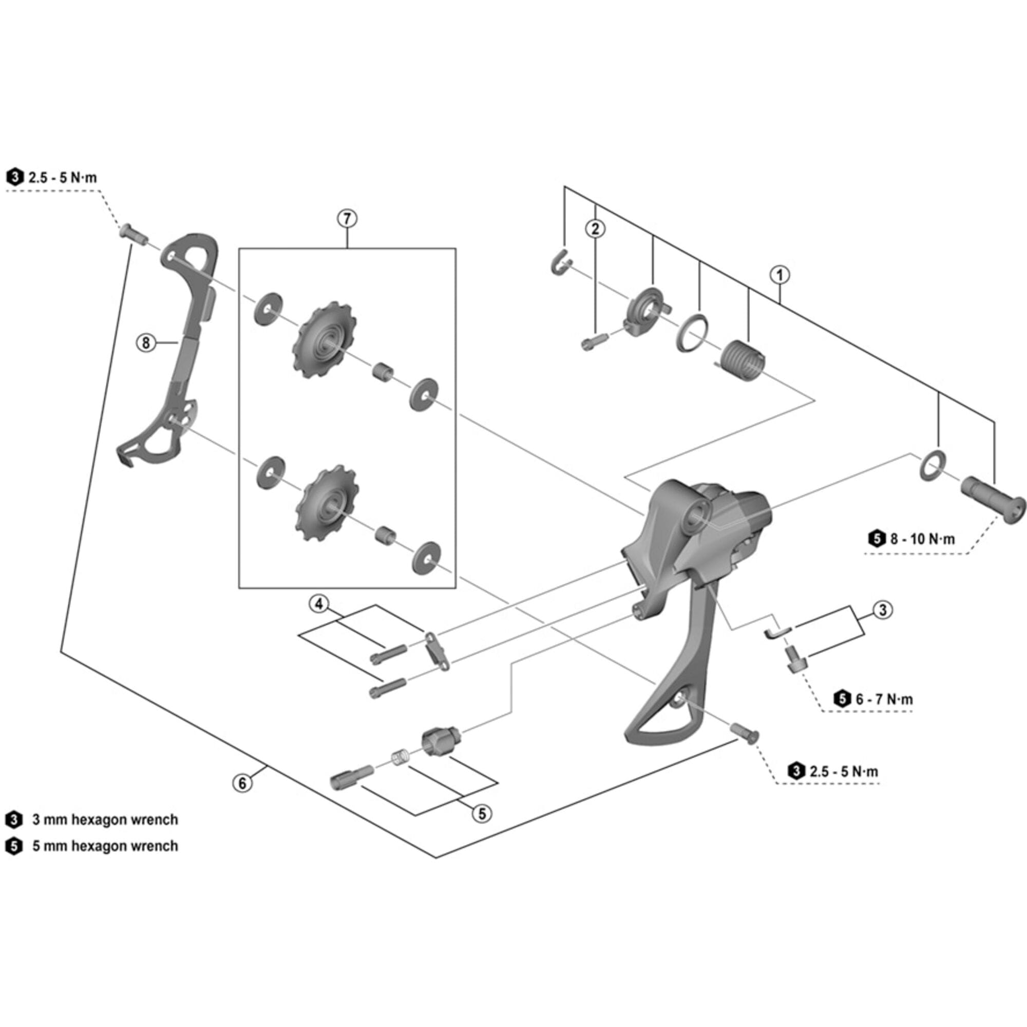 Shimano Spares T4000 cable fixing bolt and plate
