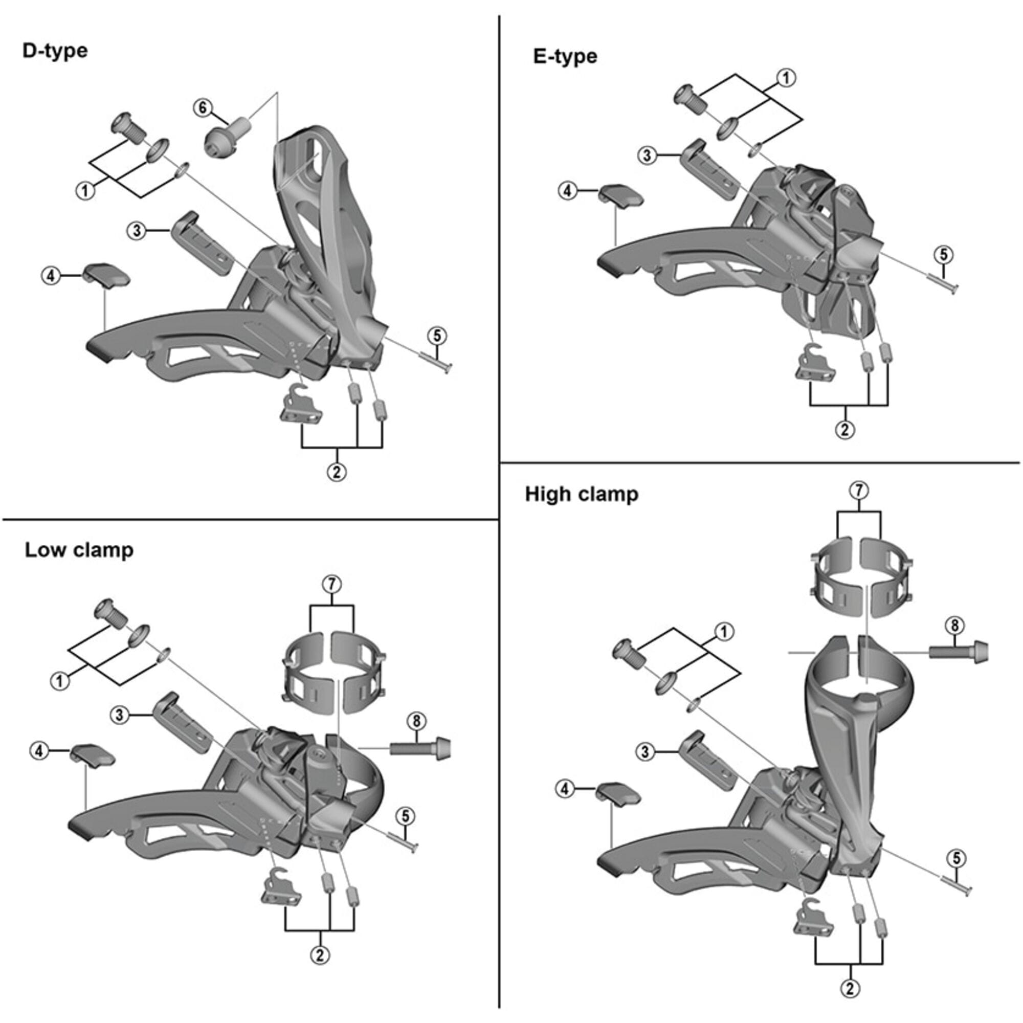 Shimano Spares M9020 cable fixing bolt and plate, M6 x 16 mm
