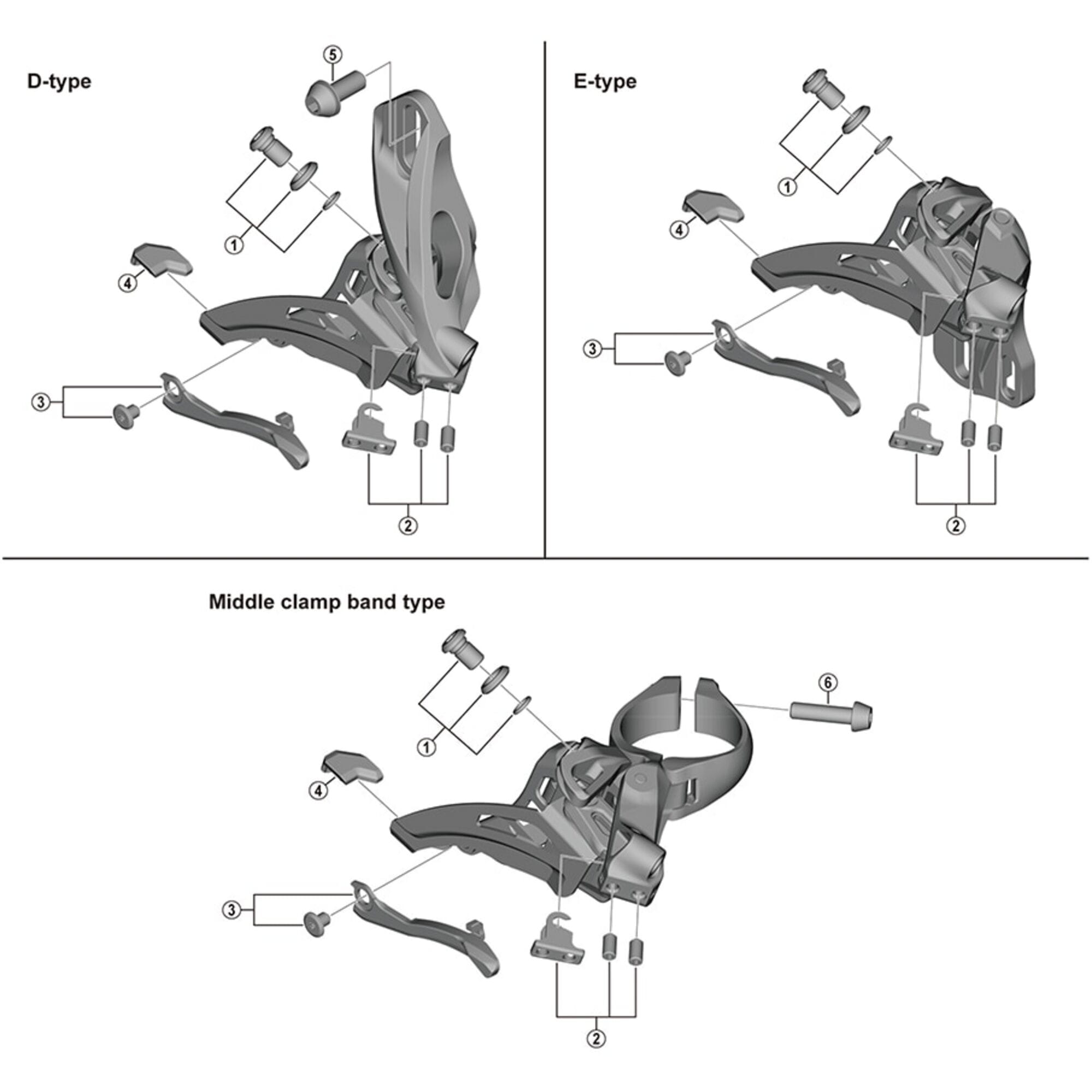 Shimano Spares M9020 stroke adjust screws and plate, M4 x 8 mm