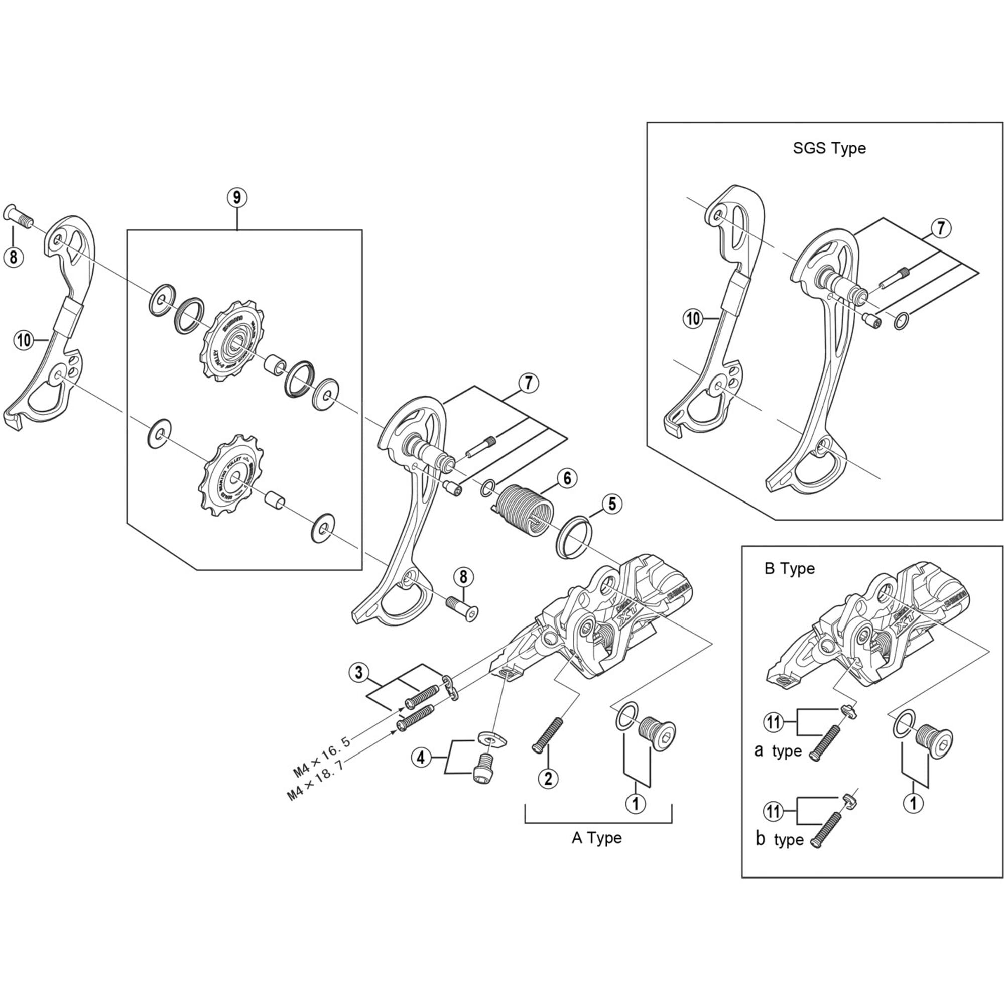 Shimano Spares M772 inner plate SGS