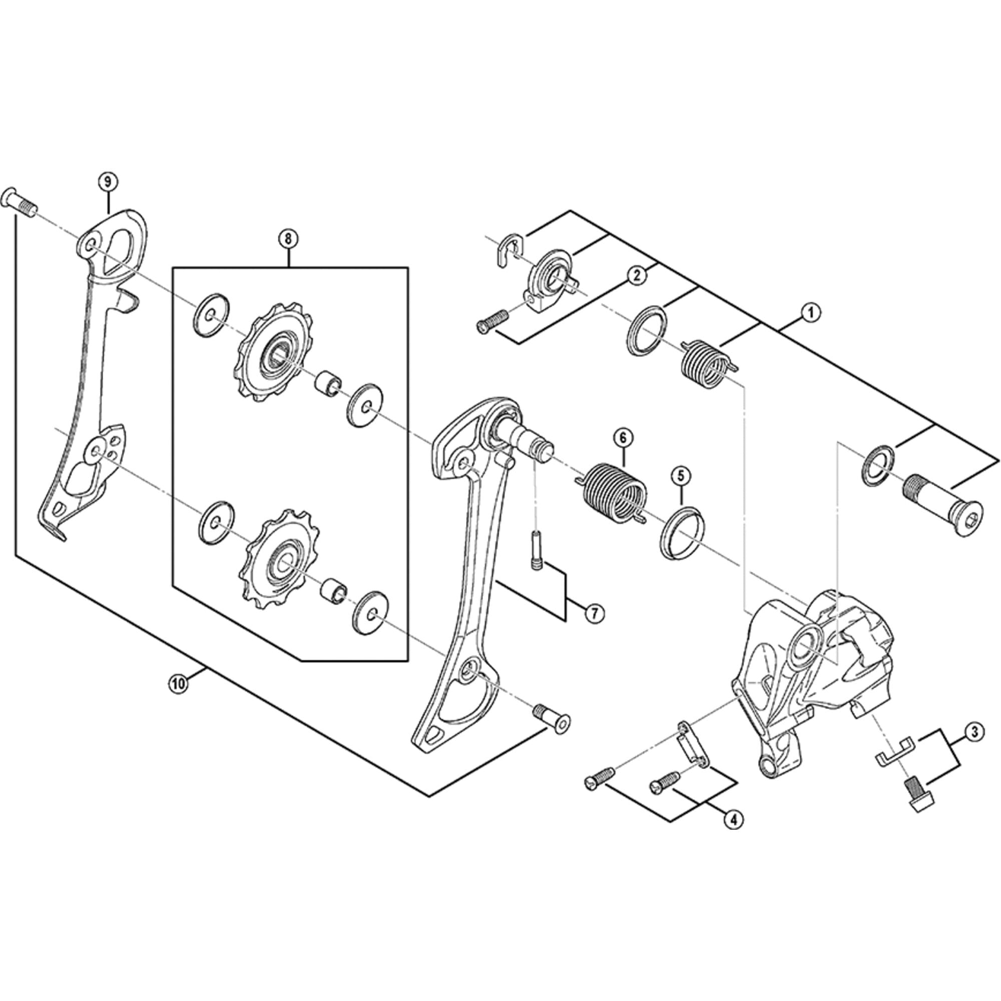 Shimano Spares T670 outer plate assembly