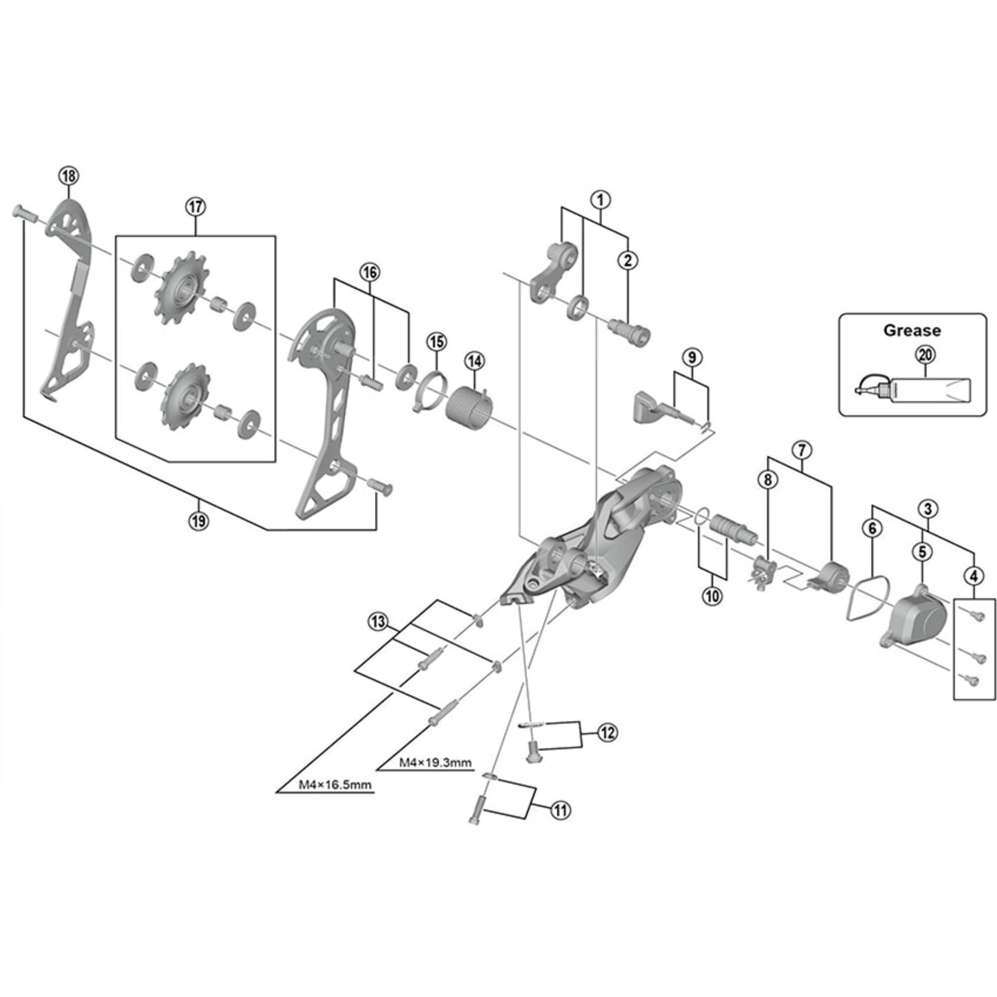 Shimano Spares 11 P | Power2Cyclecover unit