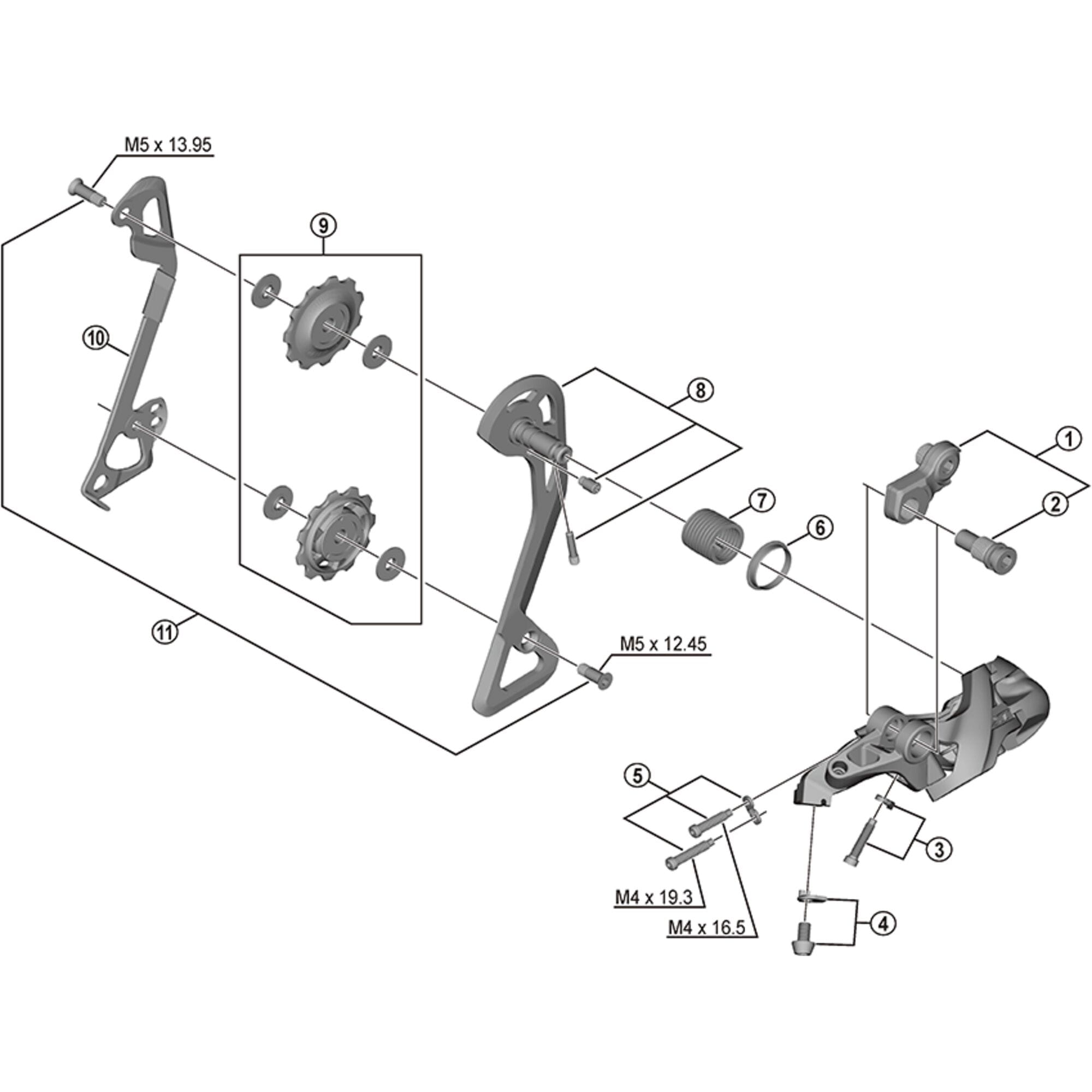 Shimano Spares T8000 inner plate