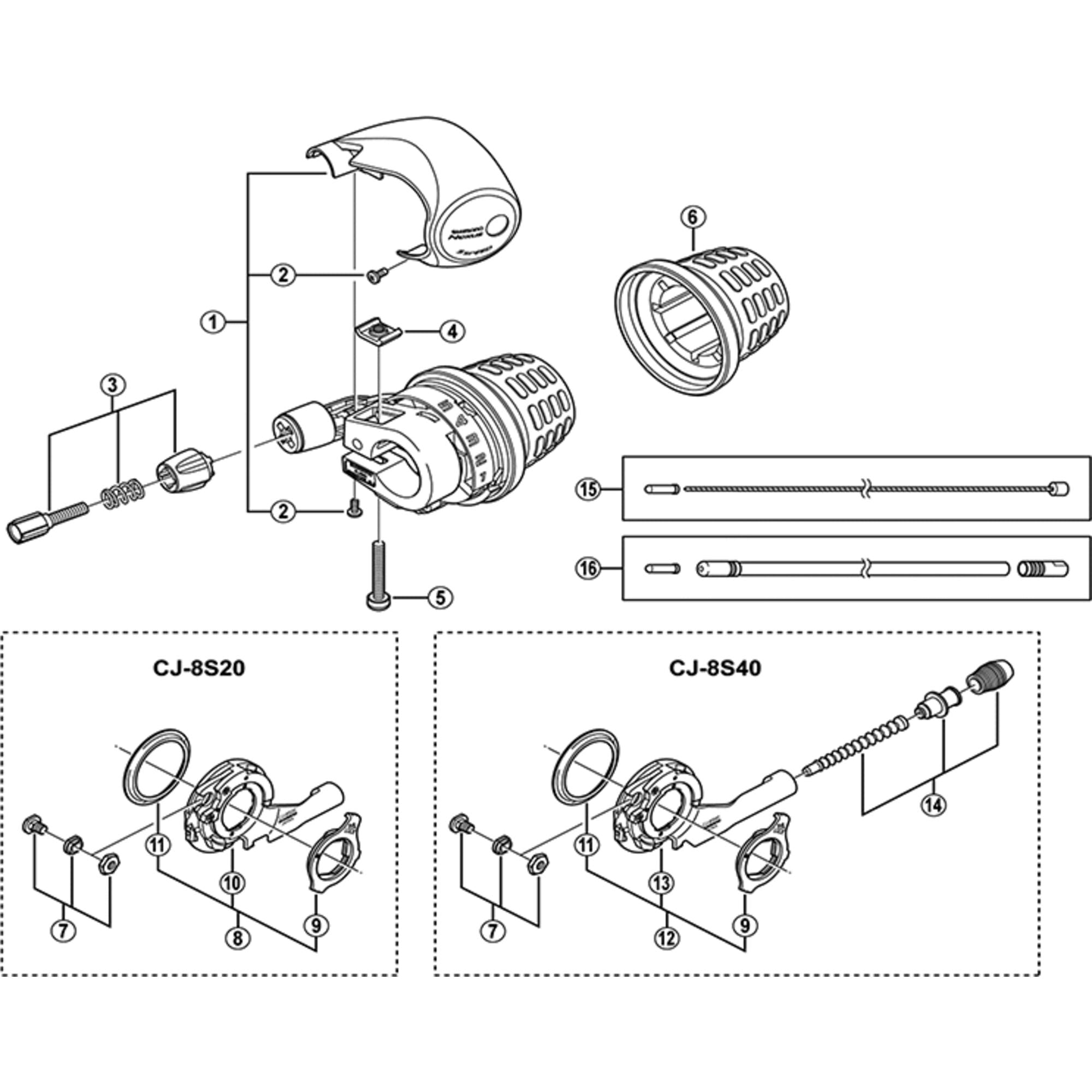 Shimano Spares TX20 clamp nut