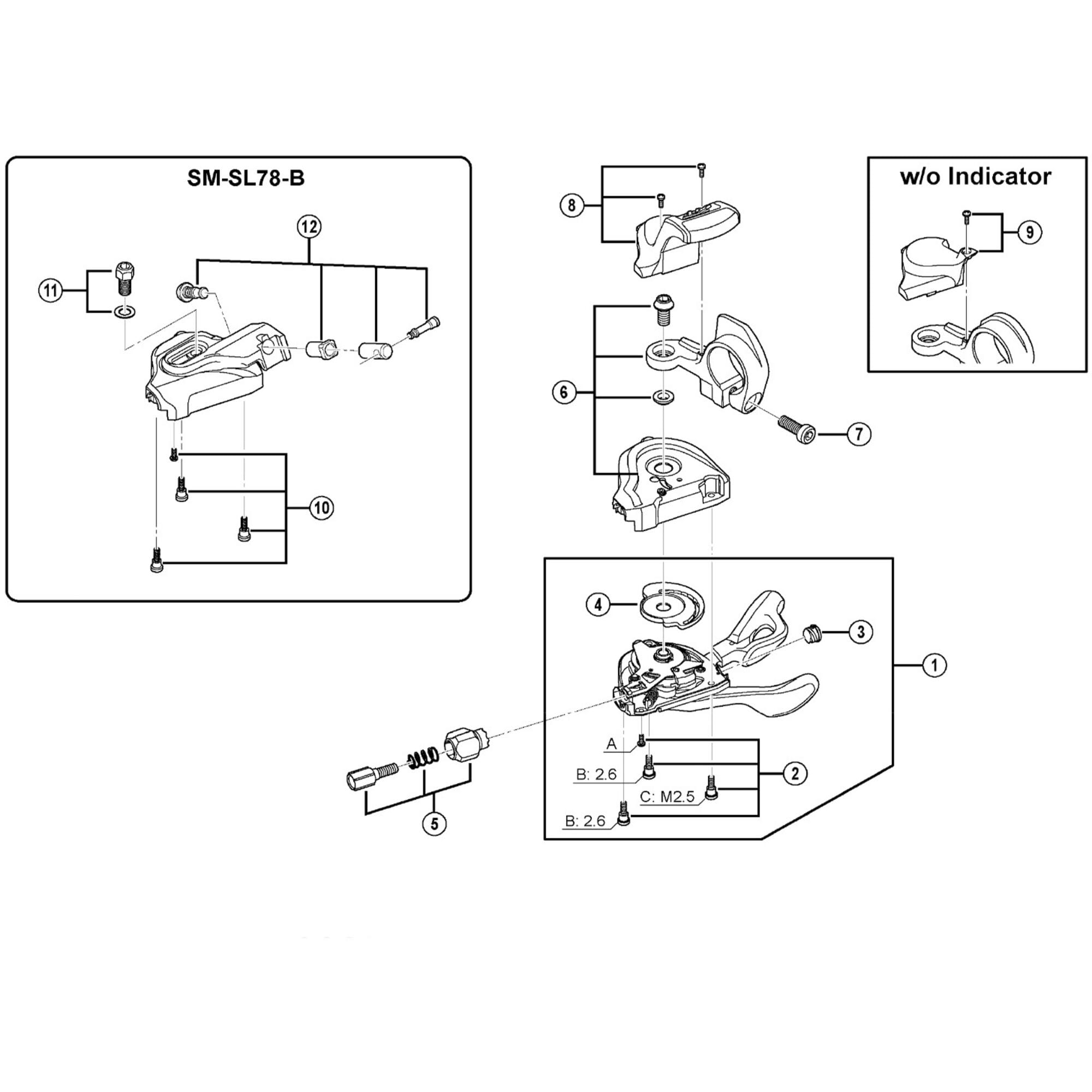 Shimano Spares M780 right hand pin plate