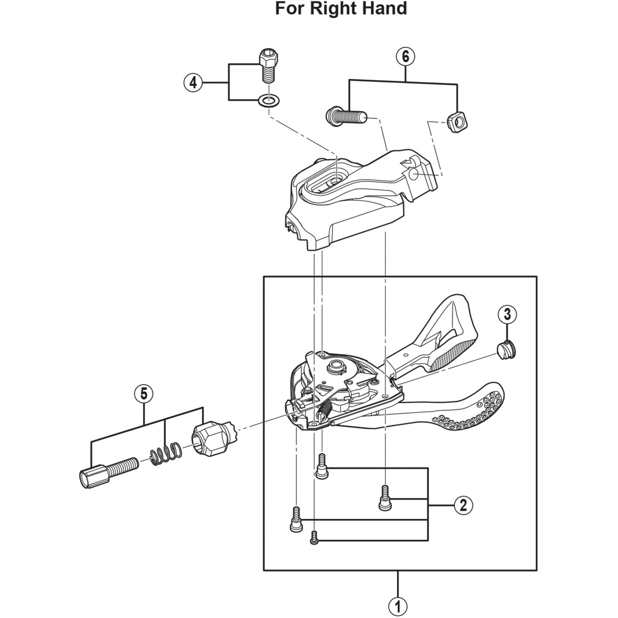 Shimano Spares I unit fixing bolt M5 x 9.5 mm