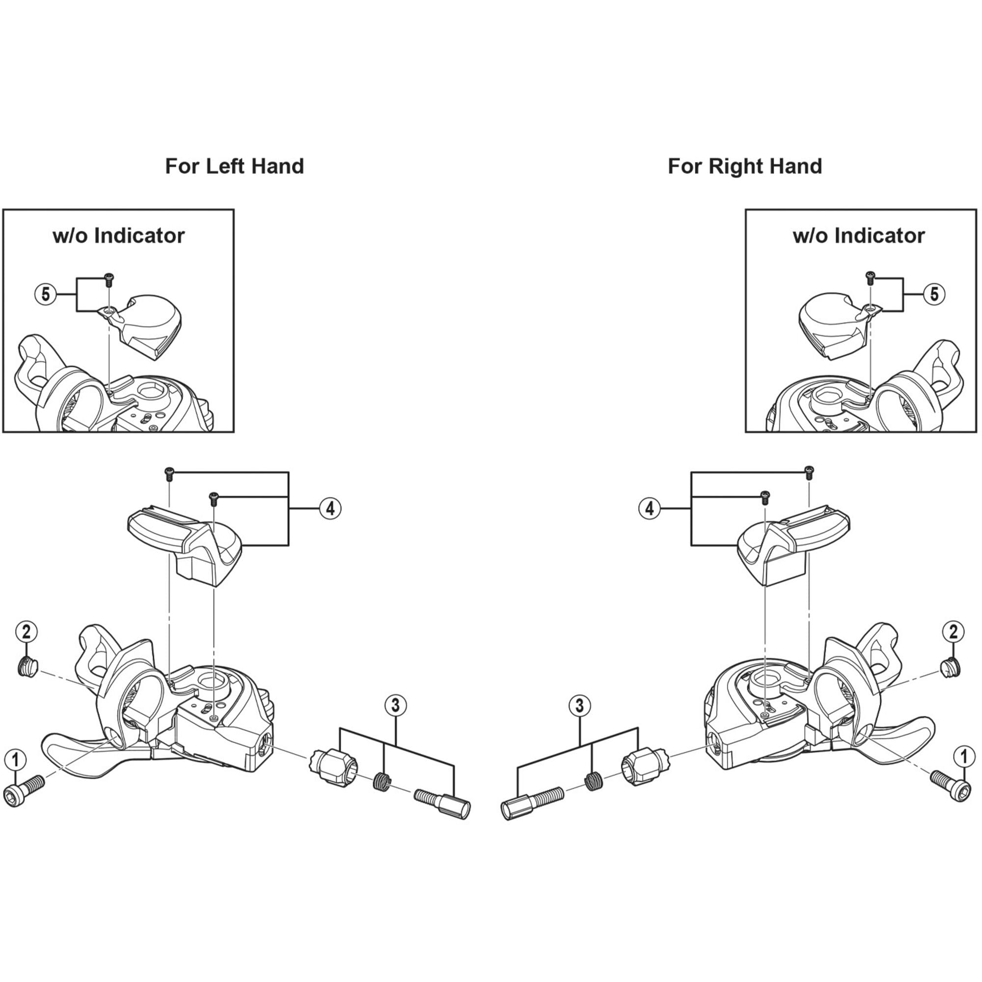 Shimano Spares M670 left hand base cap and bolt