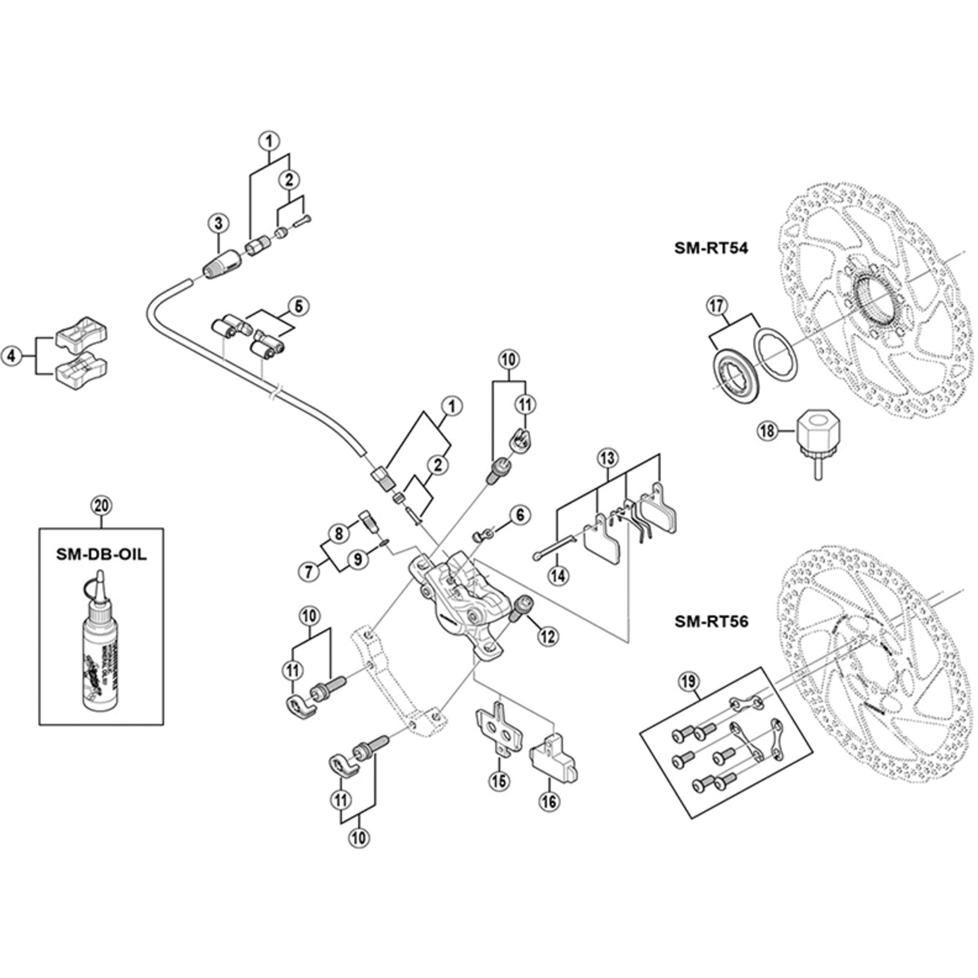 Shimano Spares M395 connecting bolt unit
