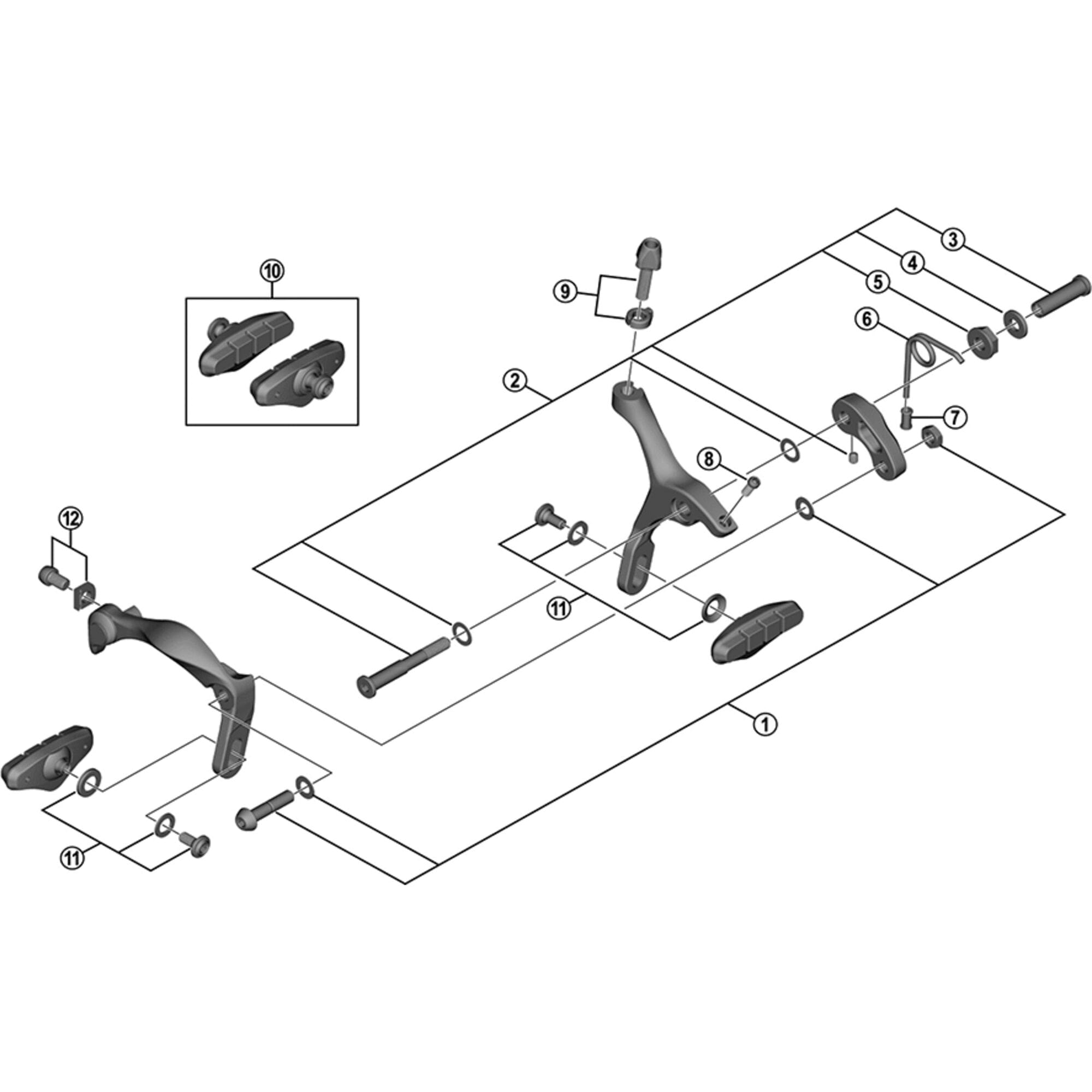 Shimano Spares 4600 EC screw, M4 x 10.2 mm