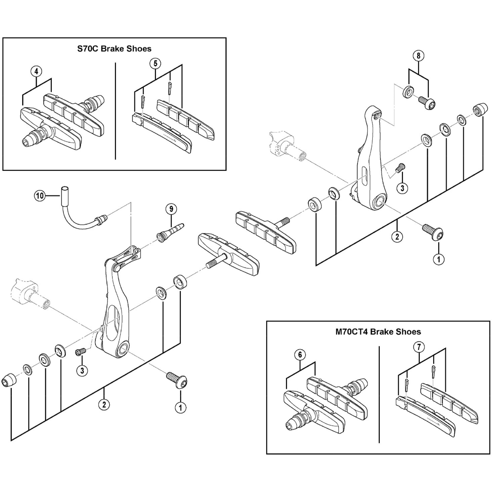 Shimano Spares R463 cable fixing bolt and plate