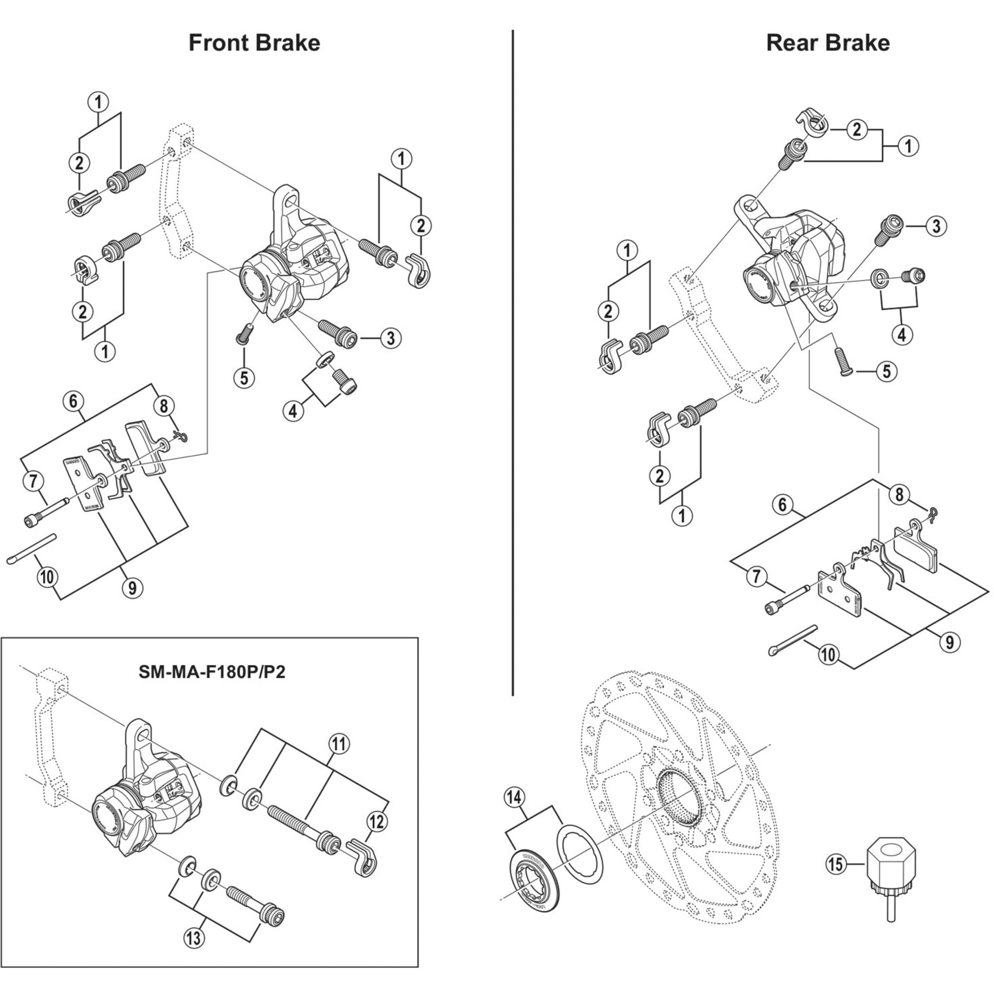 Shimano Spares R515 arm adjusting bolt