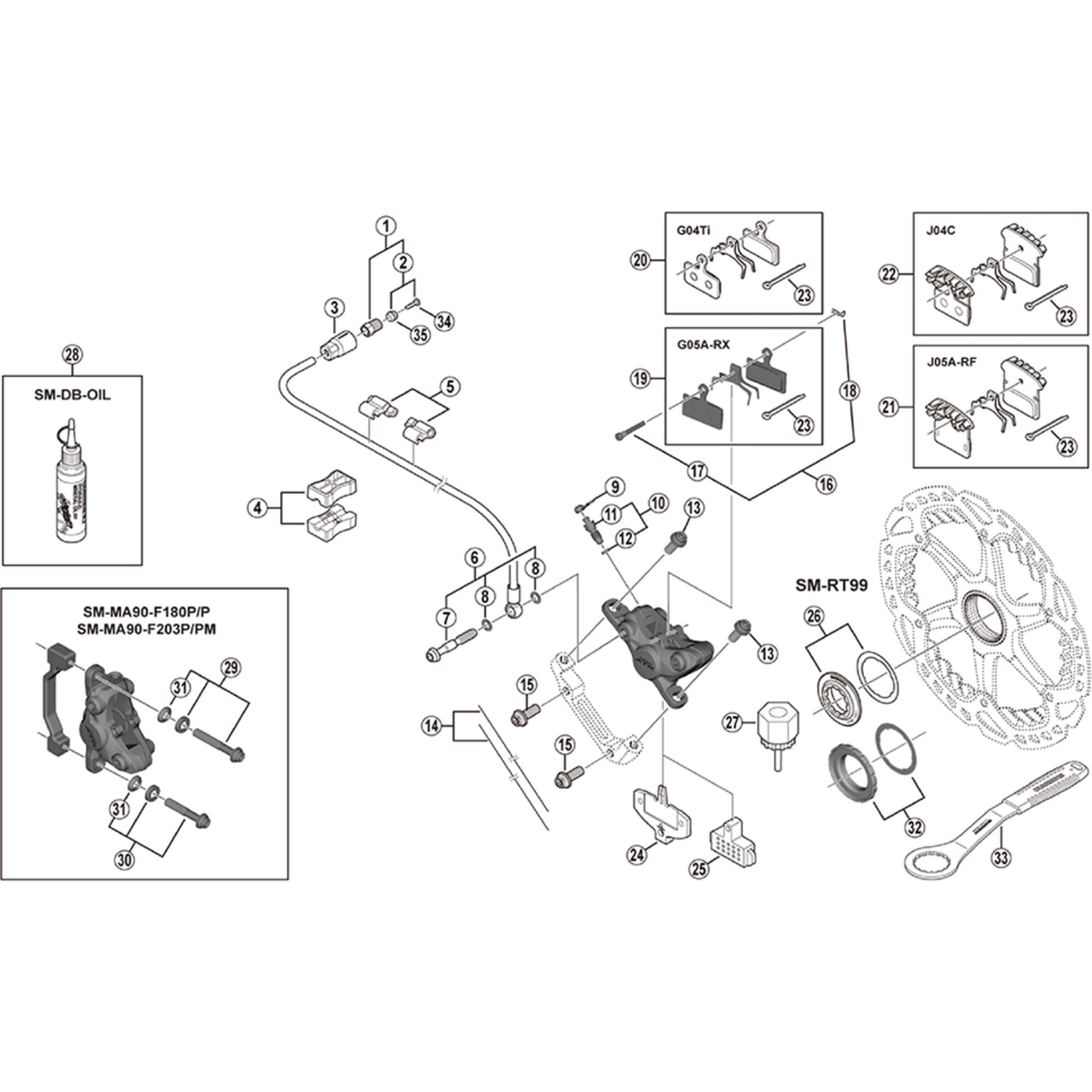 Shimano Spares M987 banjo bolt and O | Power2Cyclering
