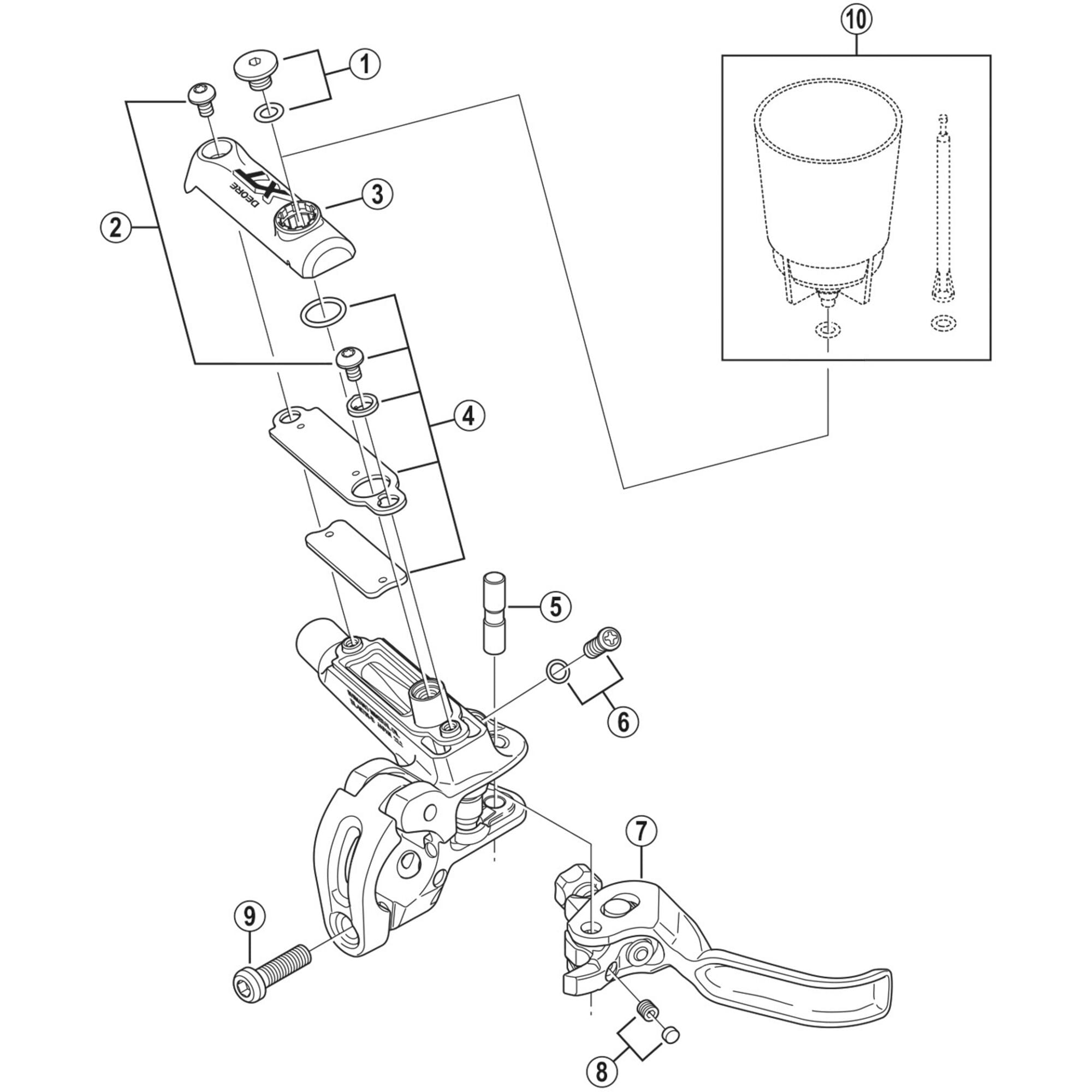 Shimano Spares M785 bleed screw and O | Power2Cyclering