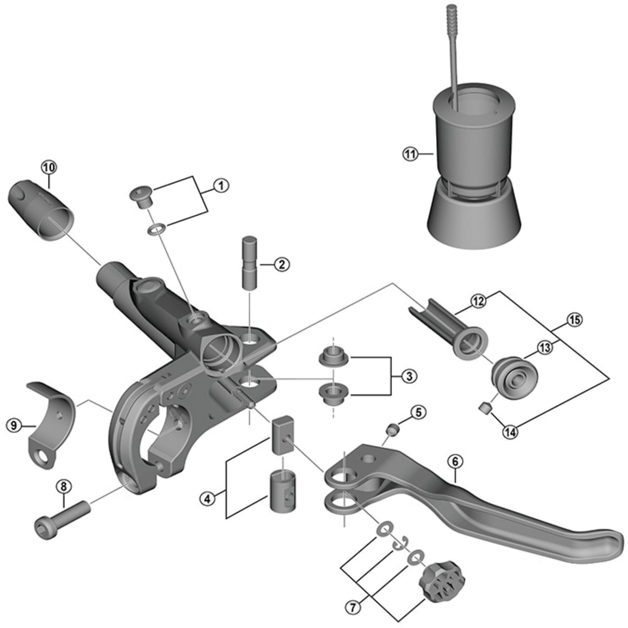 Shimano Spares T8000 lever member and spacer
