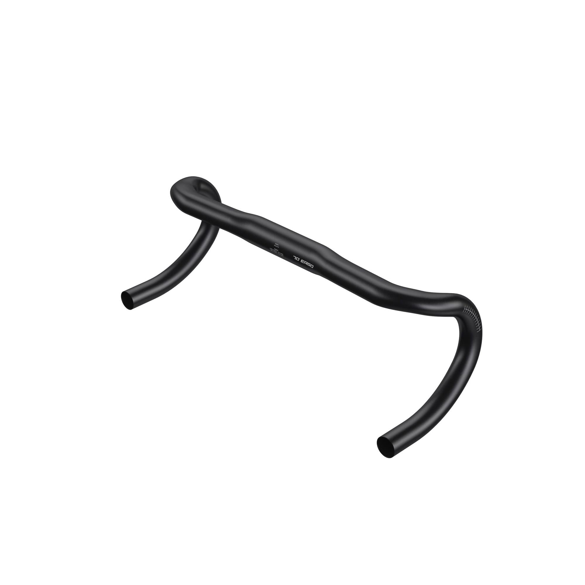 Zipp Handlebar Drop Service Course 70 Ergonomic Top B2 | Power2Cycle BEAD BLAST BLACK WITH ETCHED LOGO