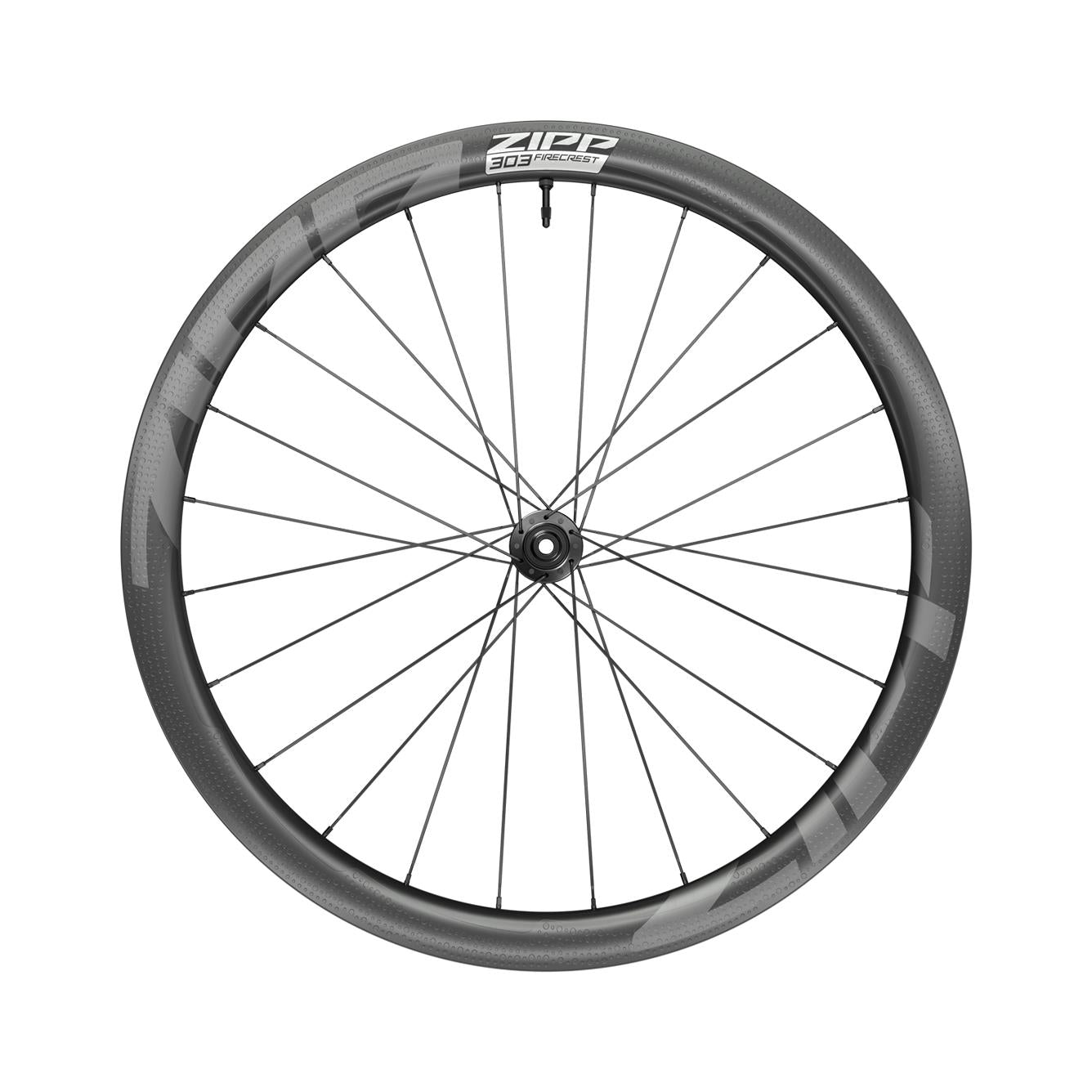 Zipp 303 Firecrest Carbon Tubeless Disc Brake Center Locking 650b Front 24Spokes 12x100mm Standard Graphic A1 | Power2Cycle