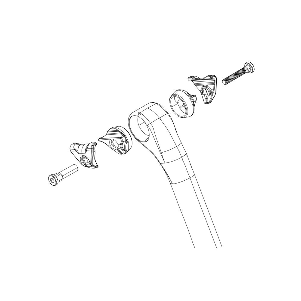 Zipp Spare  | Power2Cycle SeatPost Top and Bottom Clamp B1 0 and 20 OffSet Service Course | Power2Cycle BLACK