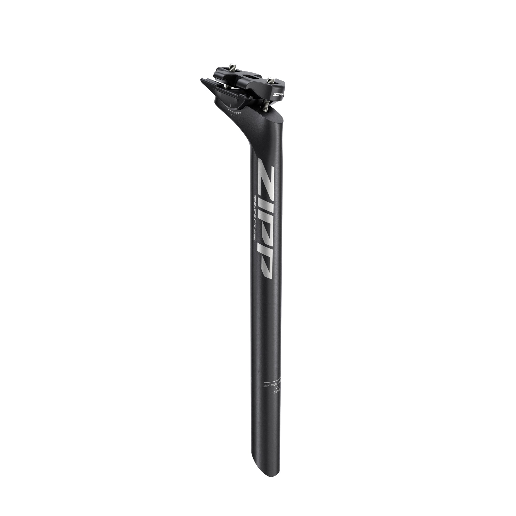 Zipp Seatpost Service Course 350mm length 20mm setback B2 | Power2Cycle BLAST BLACK WITH ETCHED LOGO