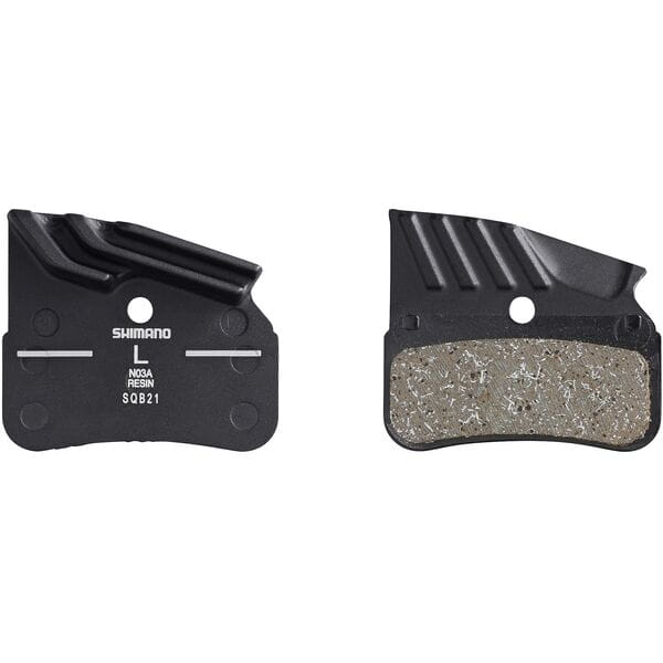 Shimano RF disc pads and spring, resin pad, alloy back, cooling fins