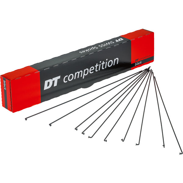 DT Swiss Competition black spokes 14 / 15 g = 2 / 1.8 mm box 100