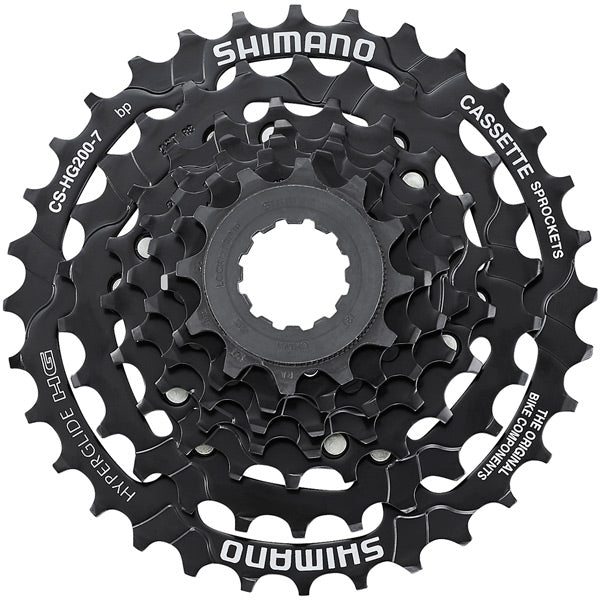 Shimano Alivio HG200 7 | Power2Cyclespeed cassette 12  | Power2Cycle