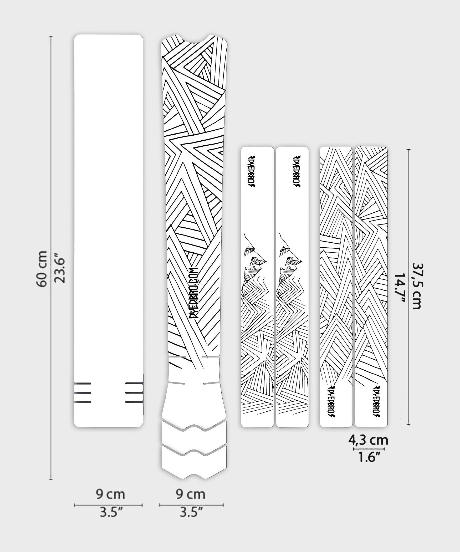 DYEDBRO MTB Frame Protection  | Power2Cycle Stay Free  | Power2Cycle