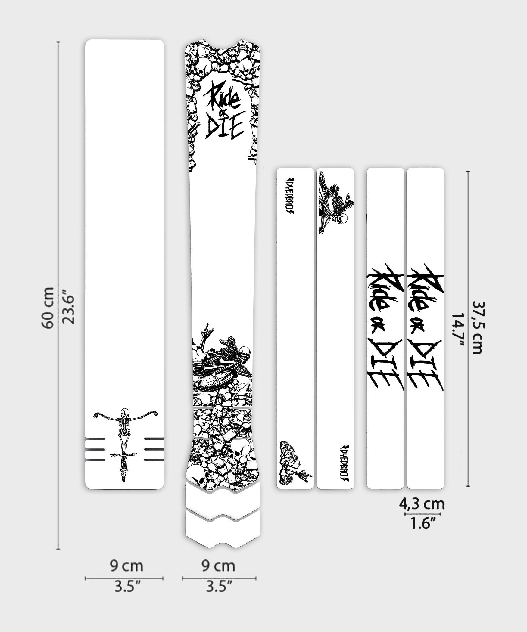 DYEDBRO MTB Frame Protection  | Power2Cycle Ride or Die  | Power2Cycle