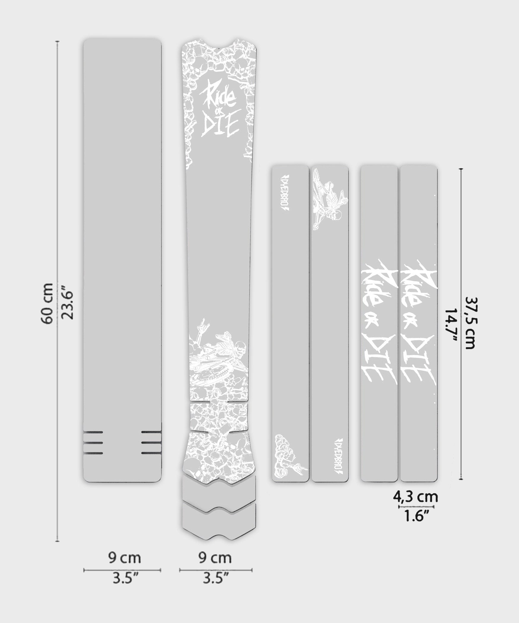 DYEDBRO MTB Frame Protection  | Power2Cycle Ride or Die  | Power2Cycle
