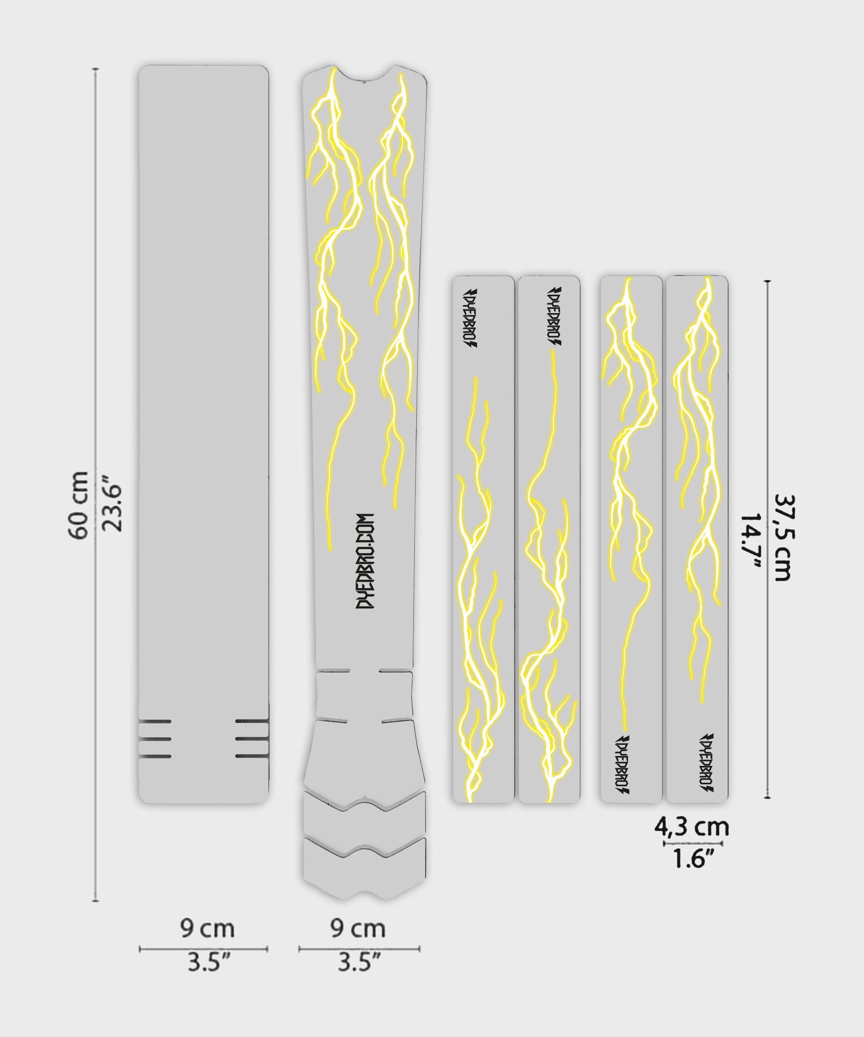 DYEDBRO MTB Frame Protection  | Power2Cycle Lightning  | Power2Cycle