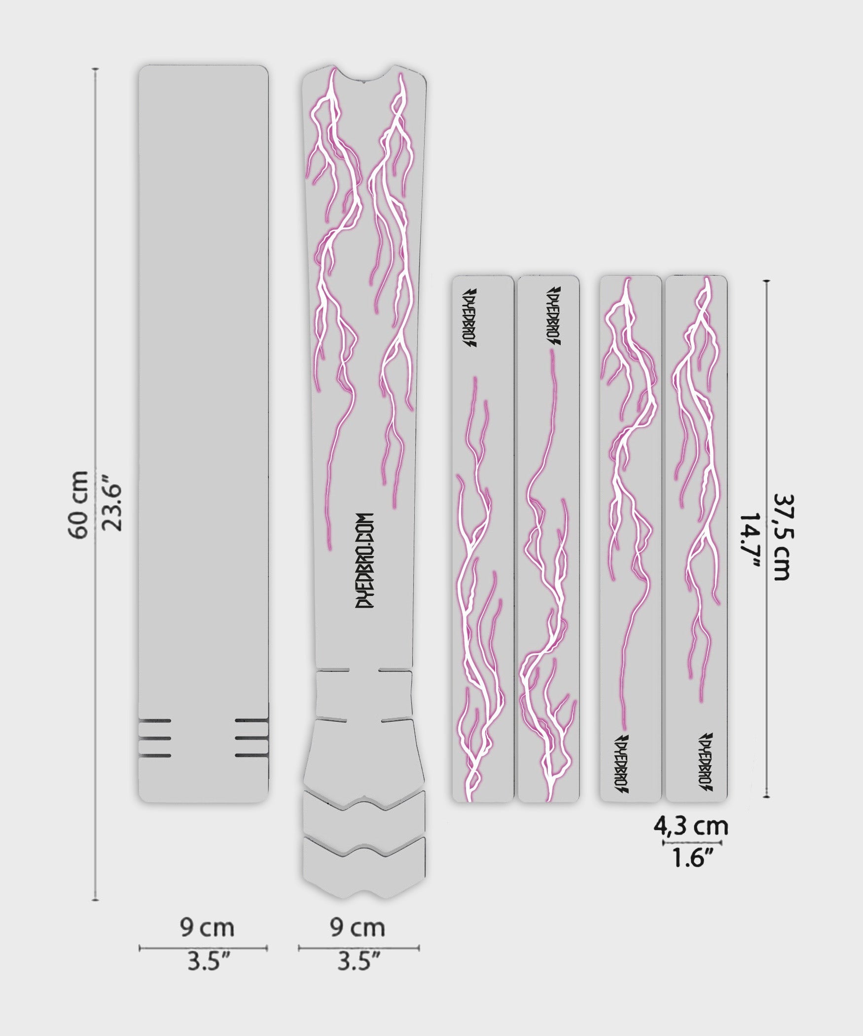 DYEDBRO MTB Frame Protection  | Power2Cycle Lightning  | Power2Cycle