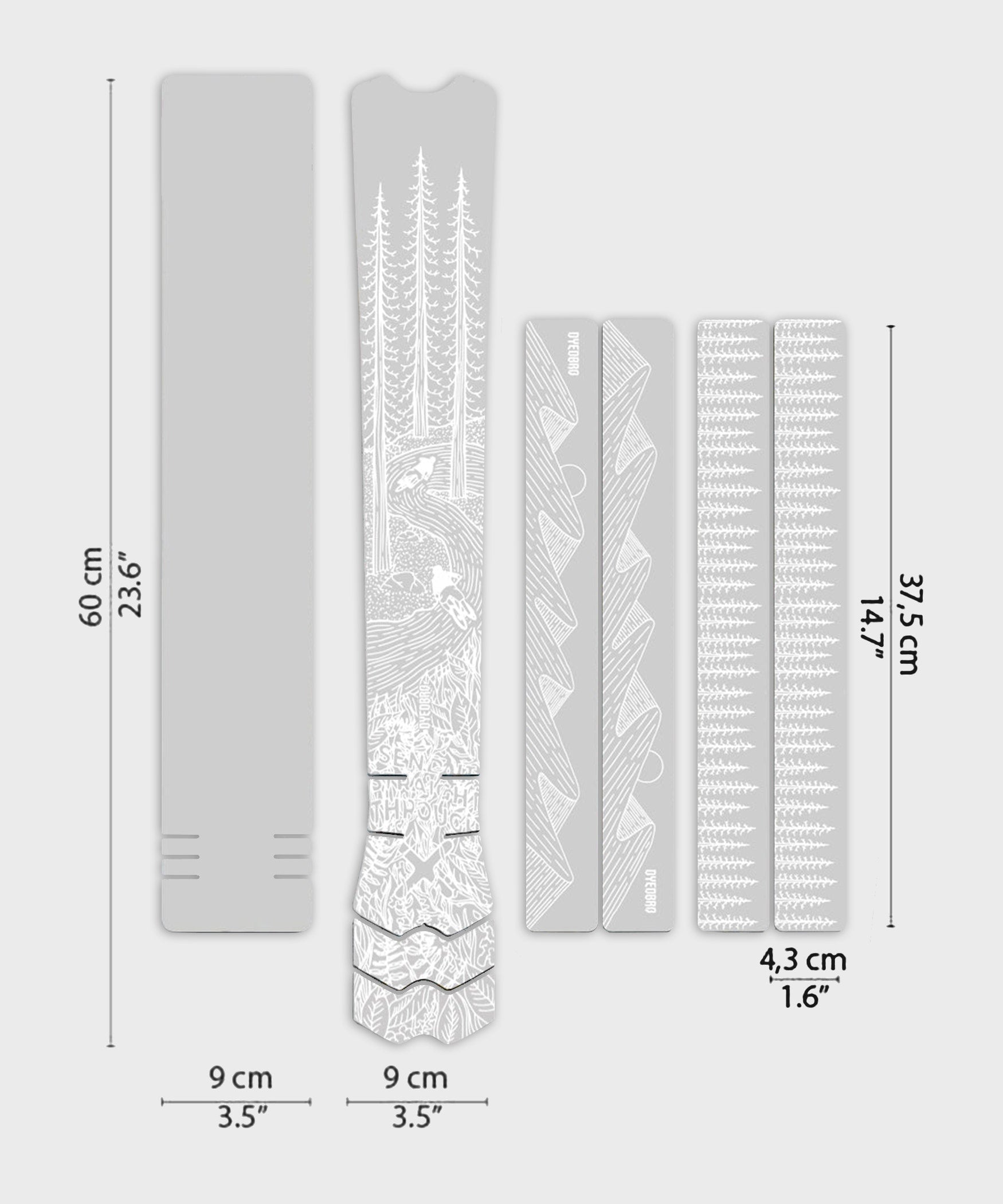 DYEDBRO MTB Frame Protection  | Power2Cycle OS Illustration  | Power2Cycle Gloss /