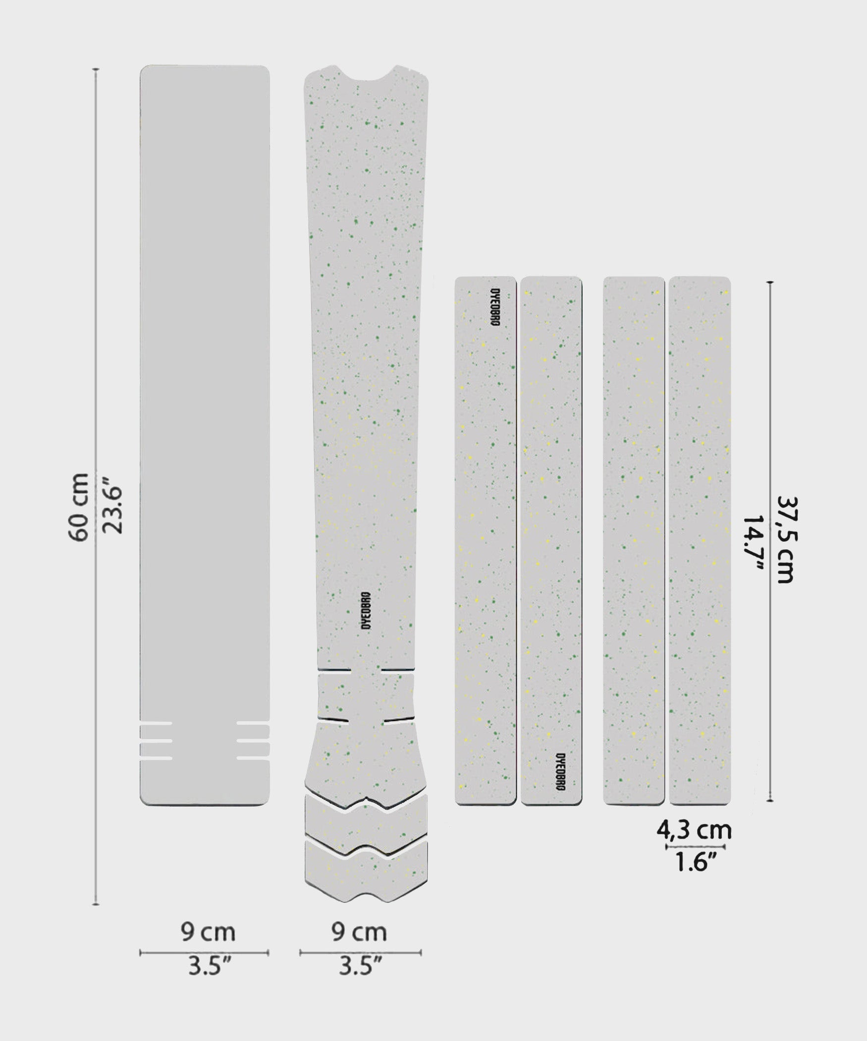 DYEDBRO MTB Frame Protection  | Power2Cycle Speckled  | Power2Cycle Gloss /